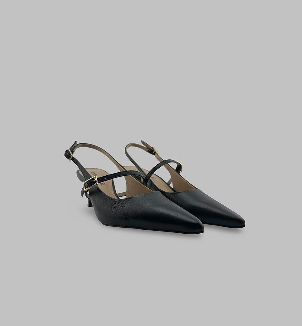 Sandali Ammabile donna 7270507 neri 7270507 TACCO FIBBIA AMMABILE