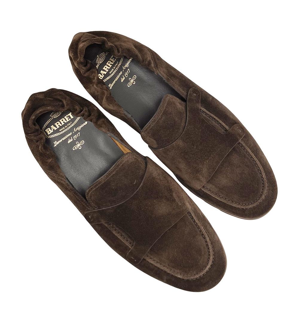 Doppia fibbia Slip on Barrett uomo 241U069 5 testa di moro 241U069.5 D.F.ELASTICO.T.D.M. BARRETT