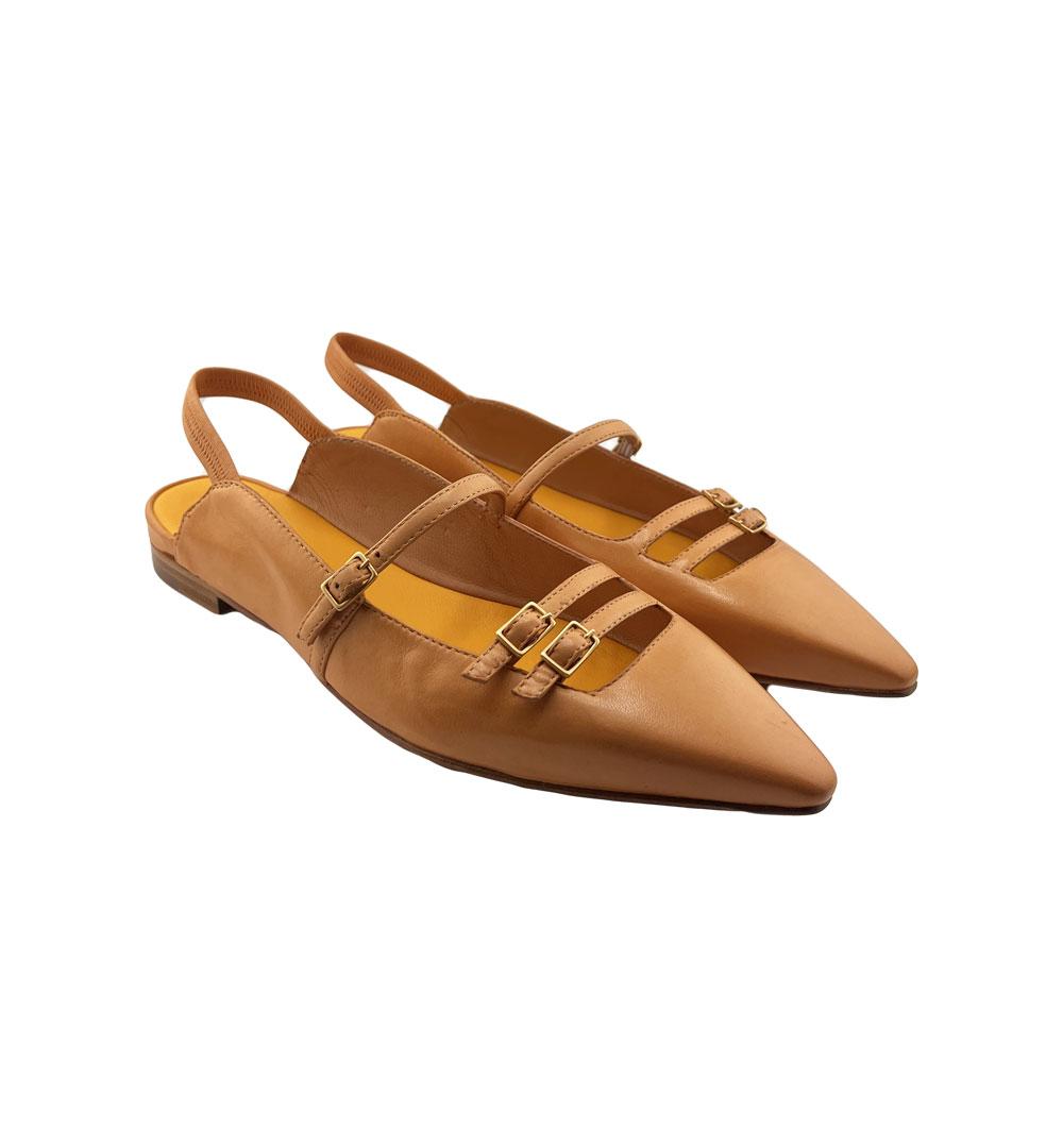Ballerine Mara Bini donna U314 zafferano U314 FIBBIE.Z MARA BINI