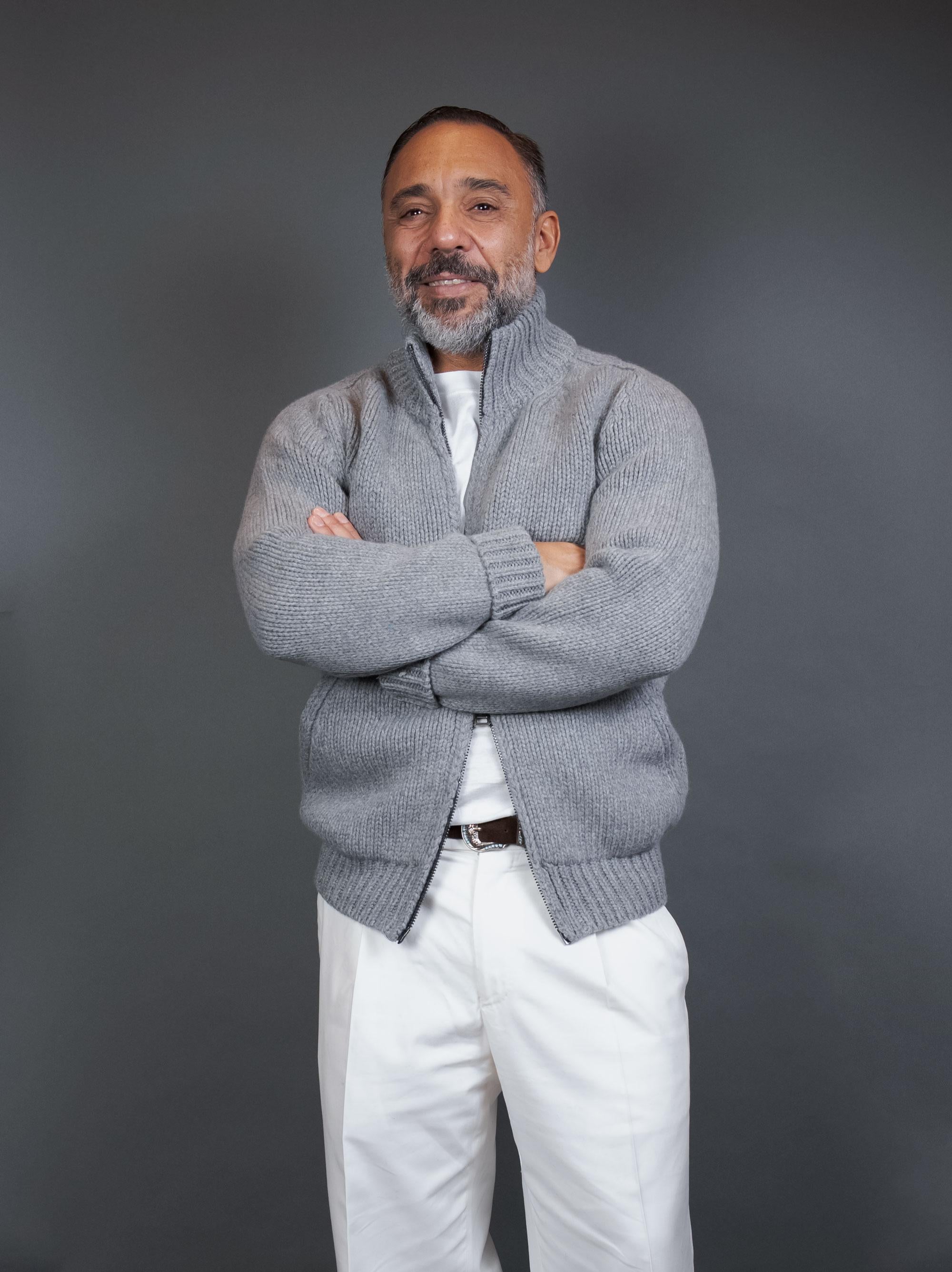 Cardigan OFFICINE uomo SASA Grigio<BR/> SASA 306 GRIGIO OFFICINE