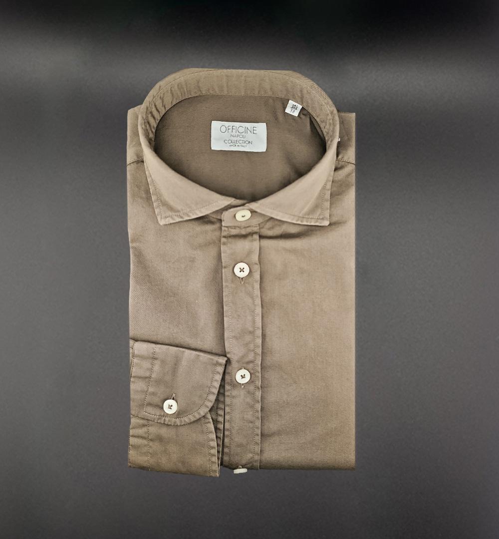 Camicia OFFICINE uomo 1379 Marrone 1379 6 MARRONE OFFICINE