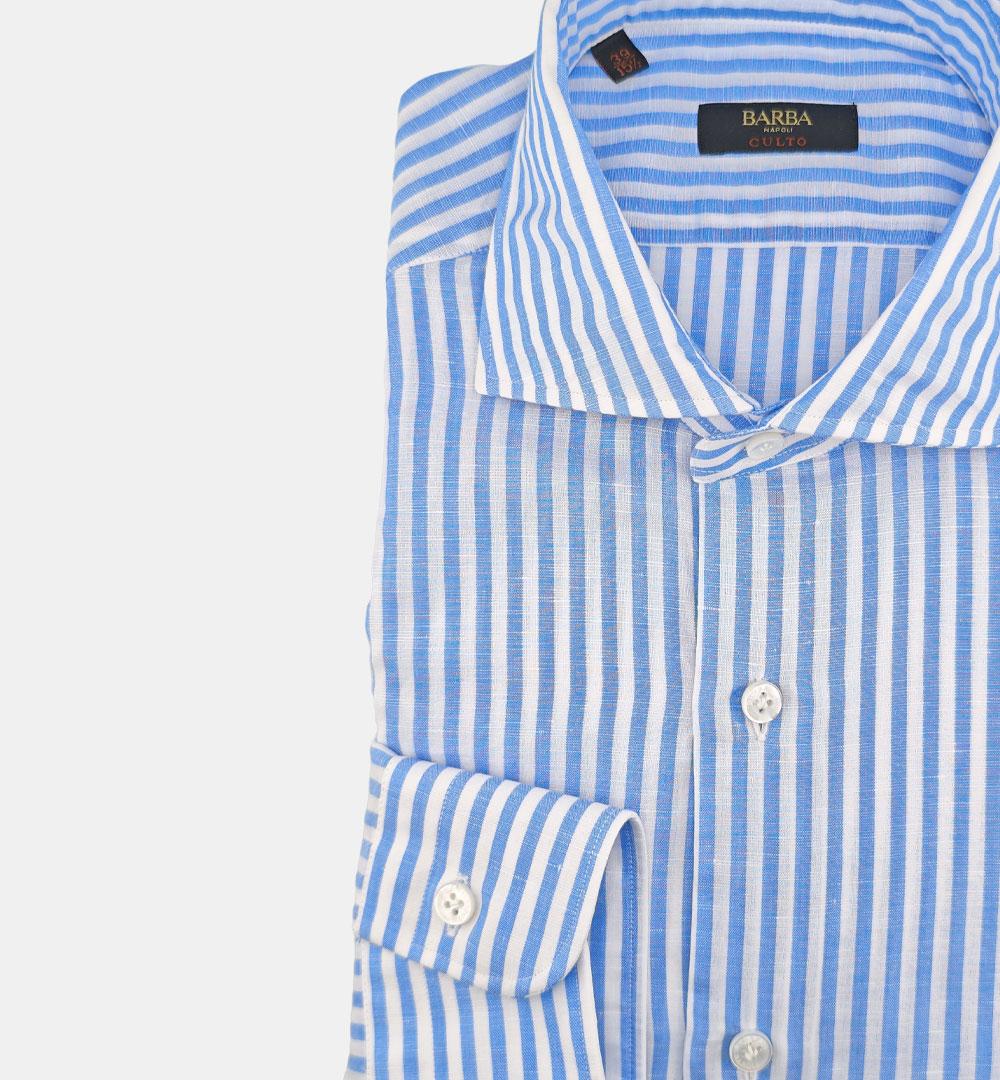 Camicia Barba uomo K1U13 0154033 celeste K1U13 0154033 4 BARBA