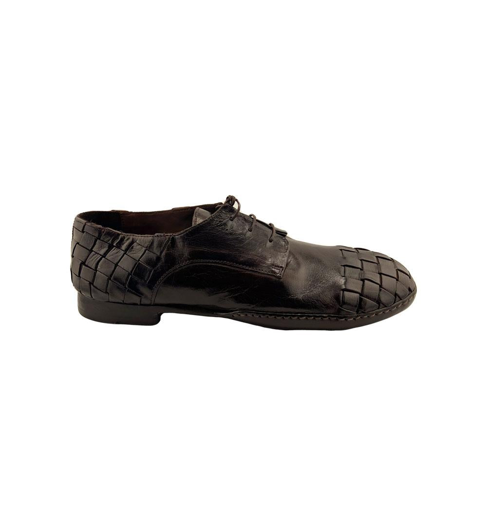 Derby Lemargo uomo IF03A ebano<BR/> IF03A INTRECCIO LEMARGO