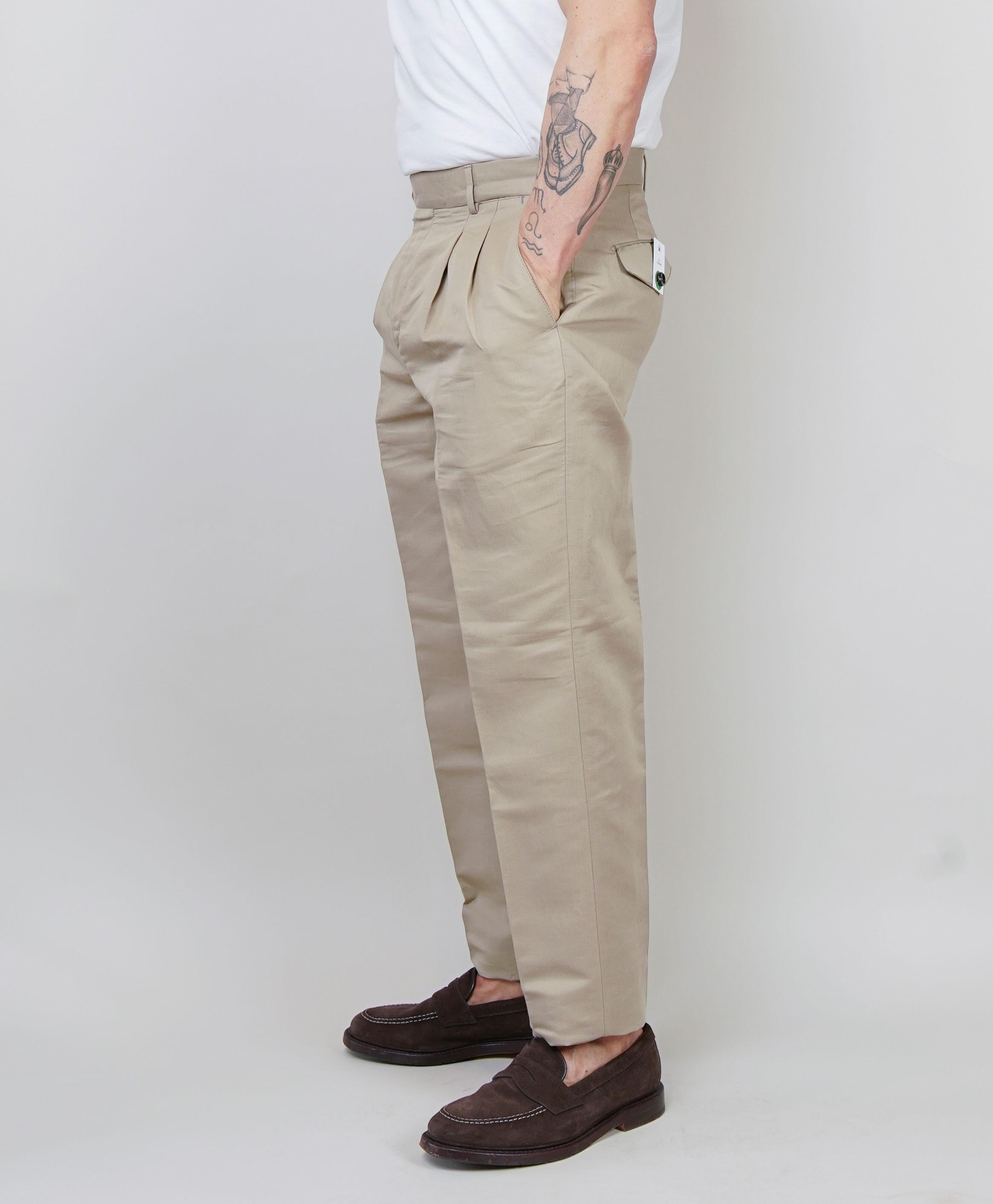 Pantalone PT Torino uomo Carrot beige CARROT FIT PU38 060 PT TORINO
