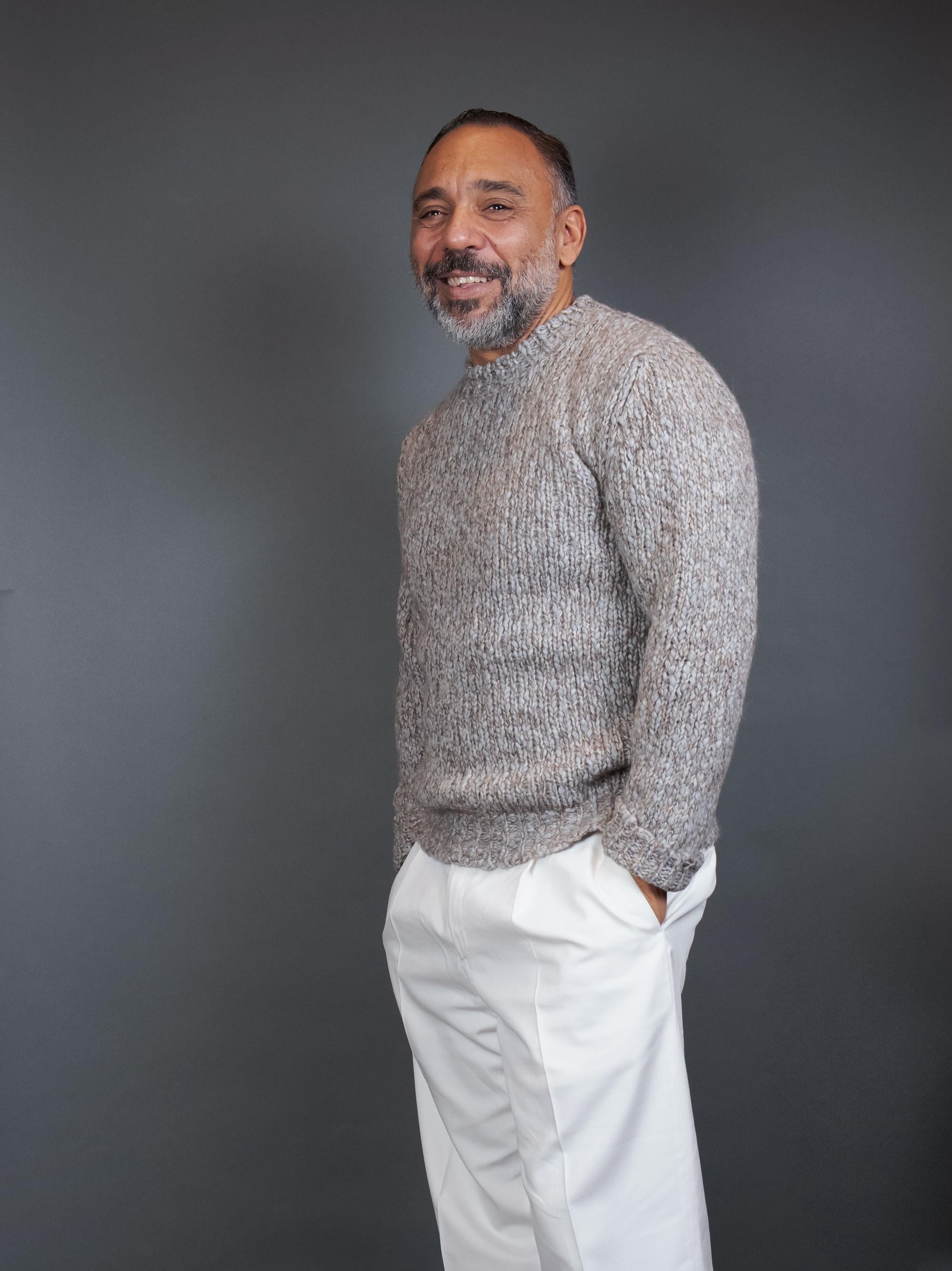 Maglione SETTEFILI CASHMERE uomo RACREH Grigio<BR/> RACREH CRE7 GRIGIO SETTEFILI CASHMERE