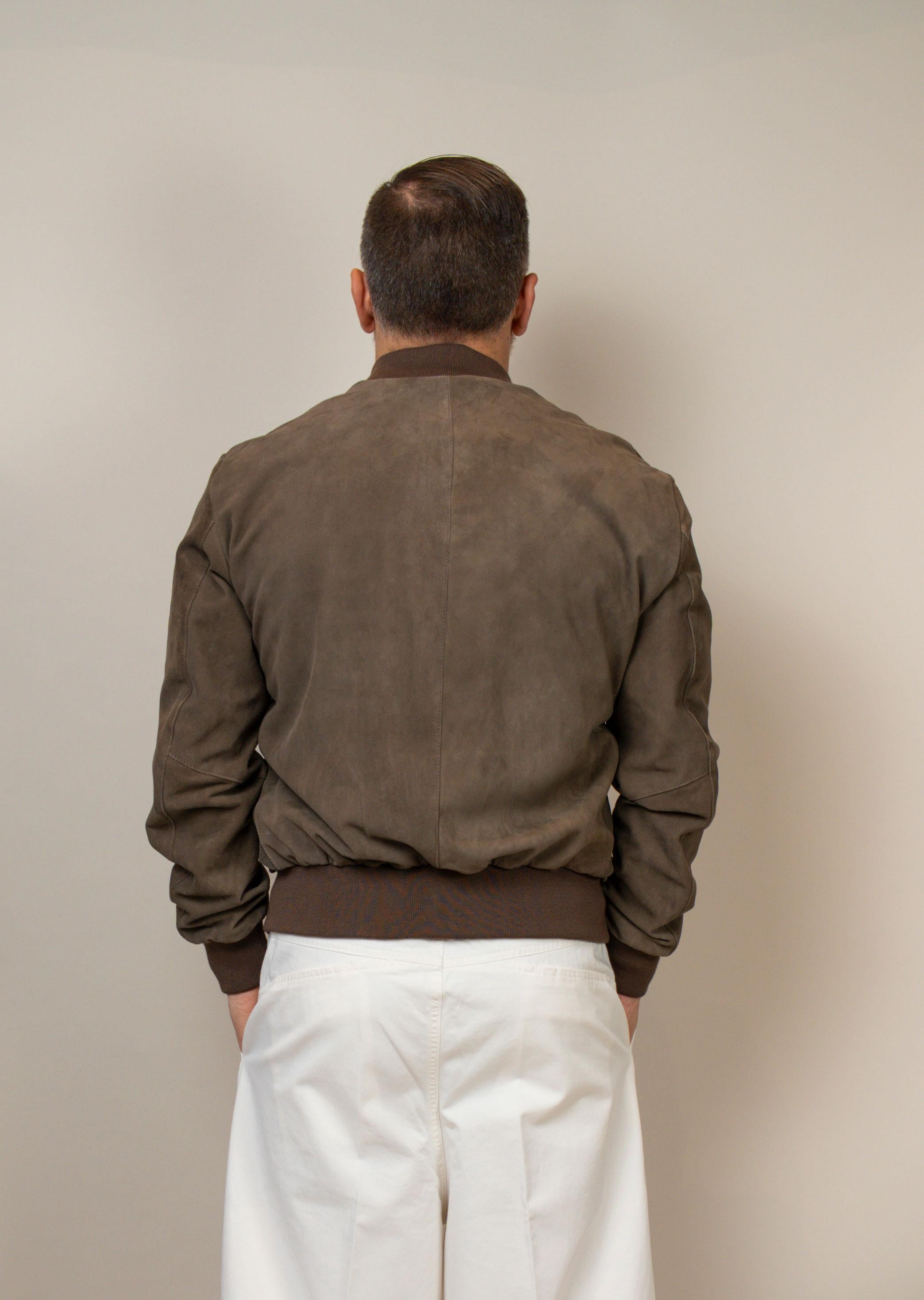 Giubbino Dfour uomo 812 CMA tortora BOMBER 812 CM TORTORA DFOUR