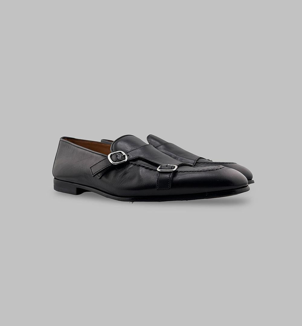 Doppia fibbia Doucal's 3160 ADLER nere<BR/> 3160 ADLER DOUCAL'S