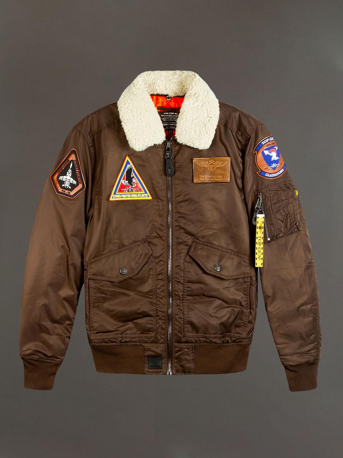 Giubbino TOP GUN uomo TGJ2433 Marrone TGJ2433 005 BROWN TOP GUN