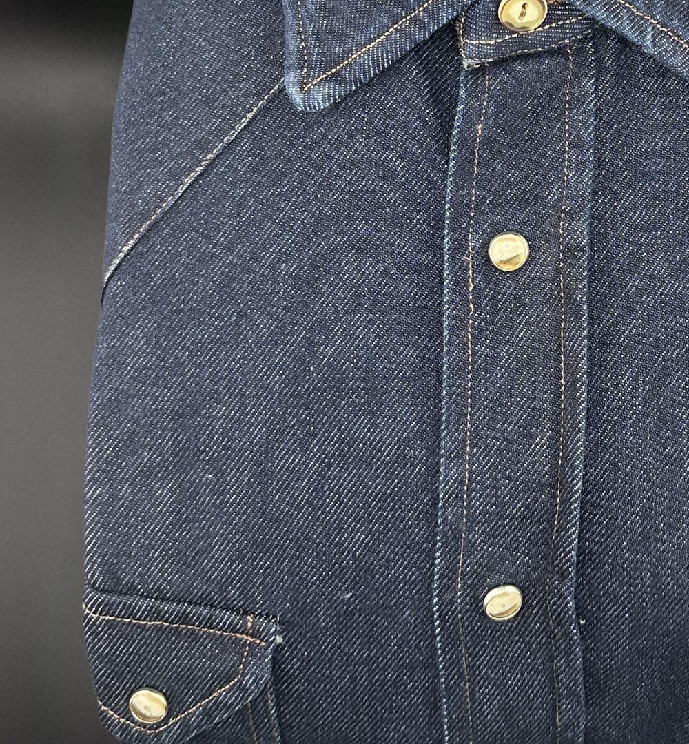 Camicia Giangi x Officine uomo Osiride pence blu OSIRIDE PENCE DENIM SCURO GIANGI