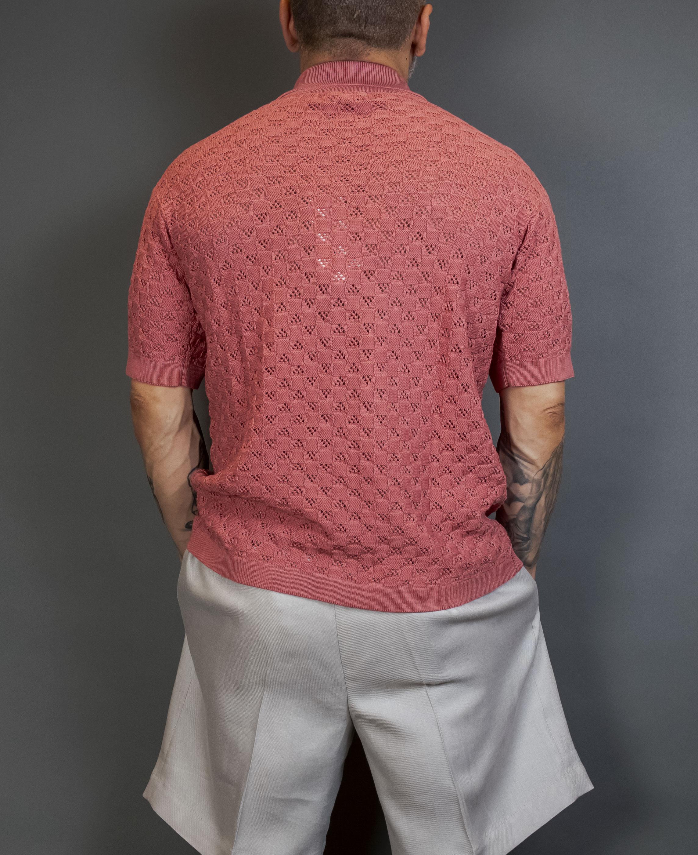 Overshirt Scaglione uomo UPC073 Square old rose UPC073 671 OLD ROSE SCAGLIONE