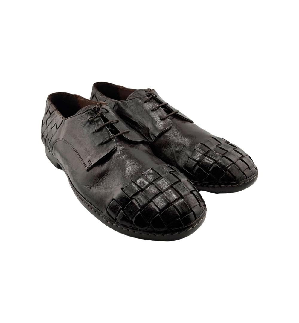 Derby Lemargo uomo IF03A ebano<BR/> IF03A INTRECCIO LEMARGO