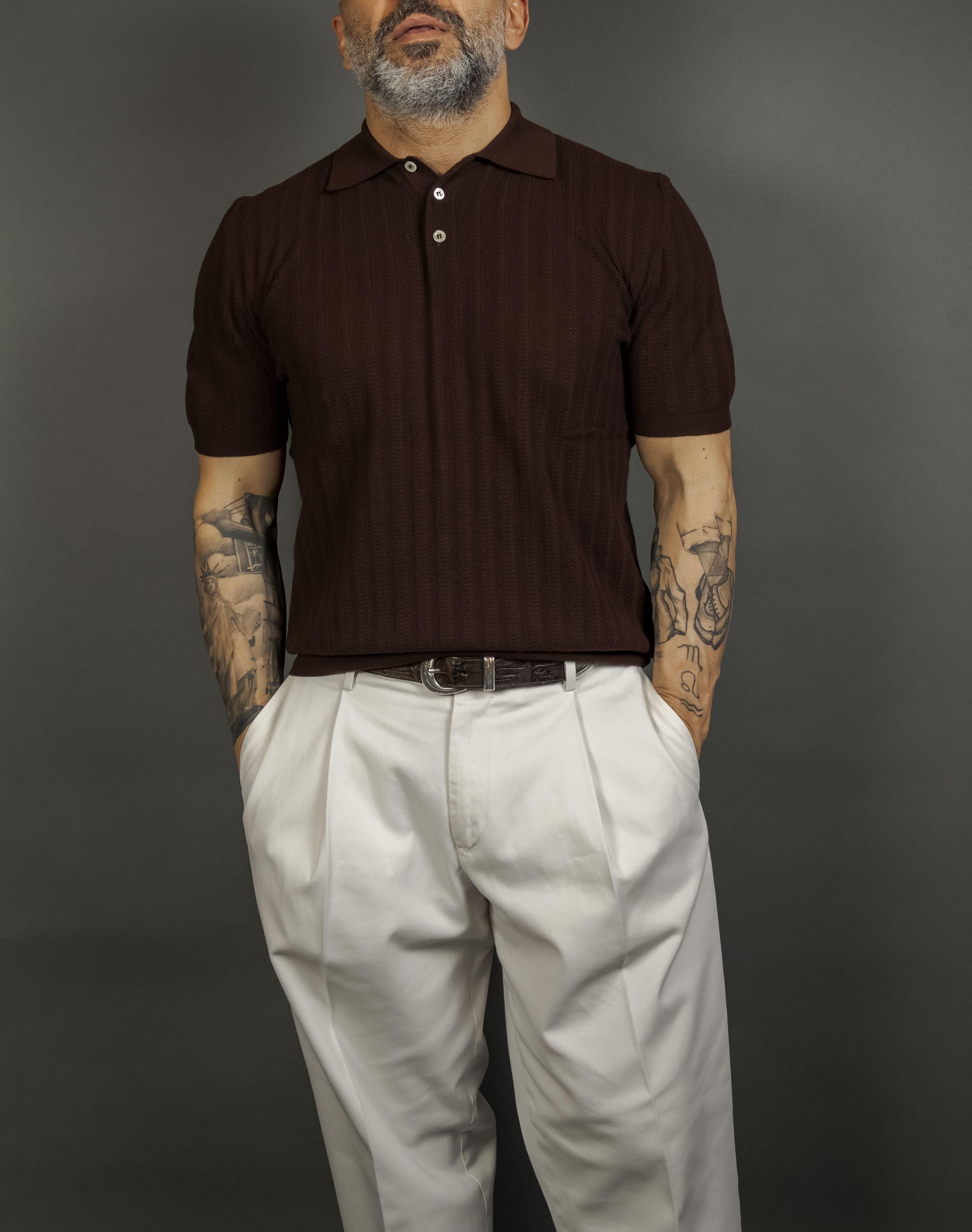 Polo Altea uomo 1018 38 marrone 1018 38 MARRONE ALTEA