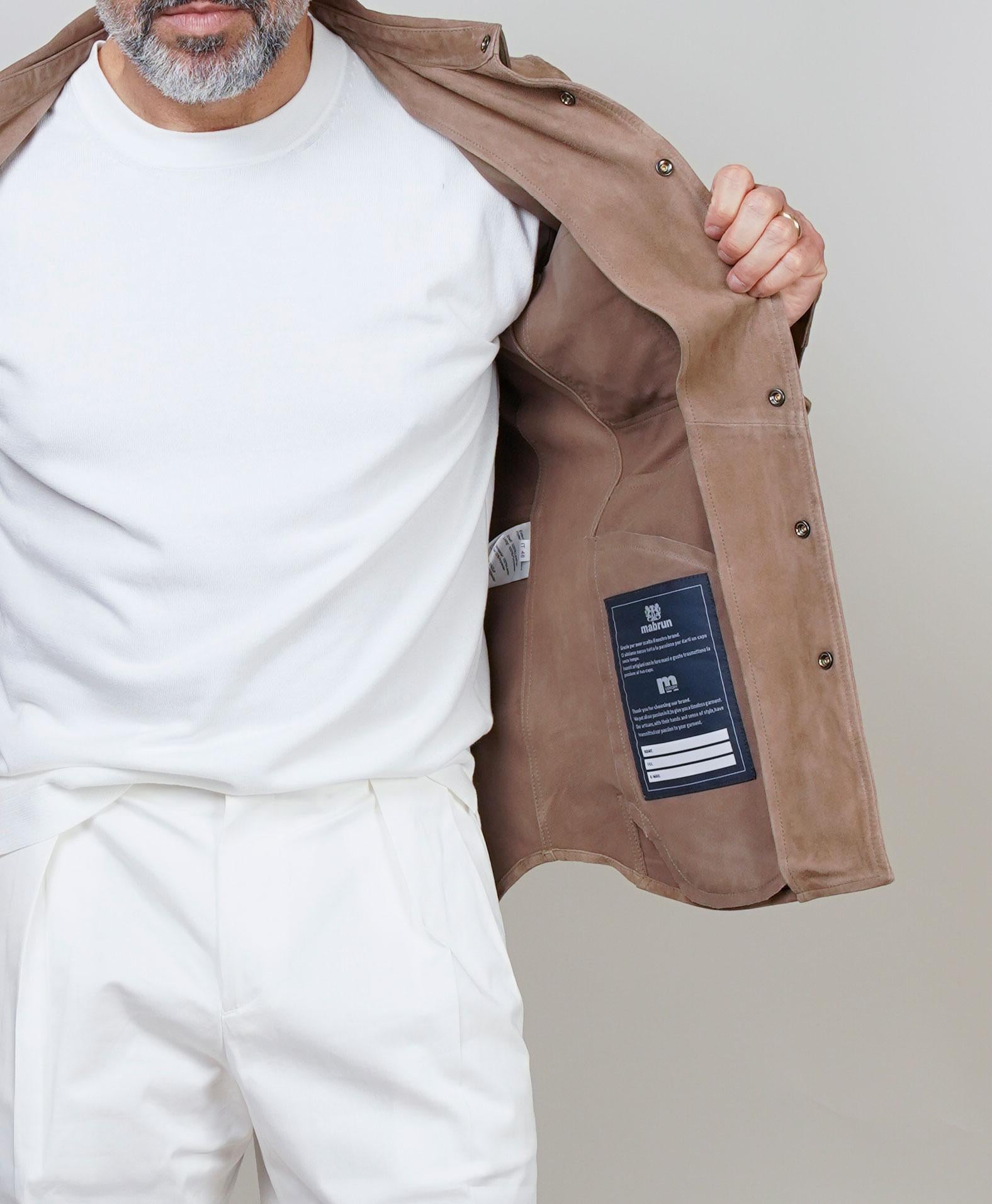 Overshirt Mabrum uomo Iago tortora CAMICIA IAGO S 937624 026 MABRUM