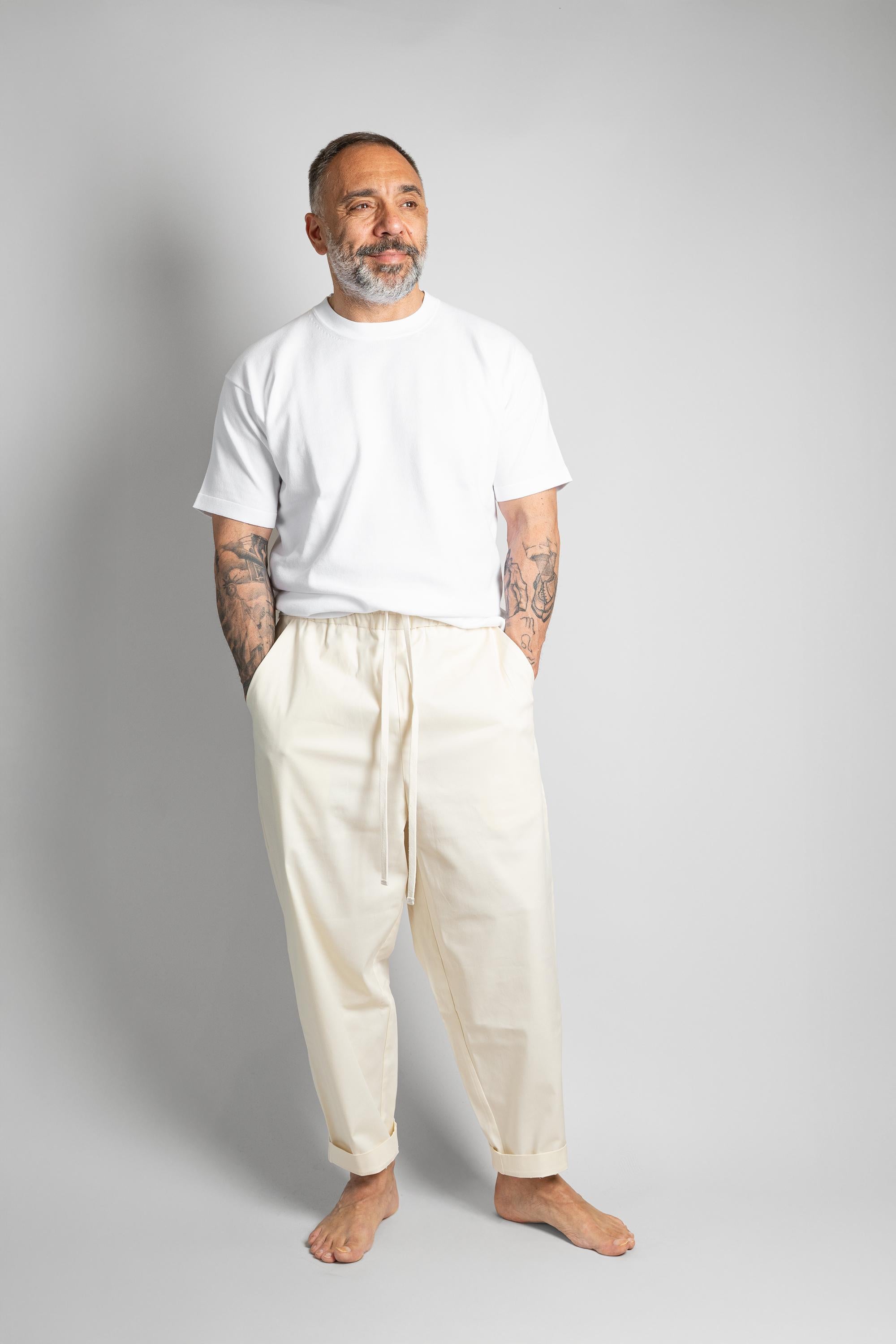 Pantalone OFFICINE uomo PANTALONE NICO Panna PANTALONE NICO PANNA OFFICINE