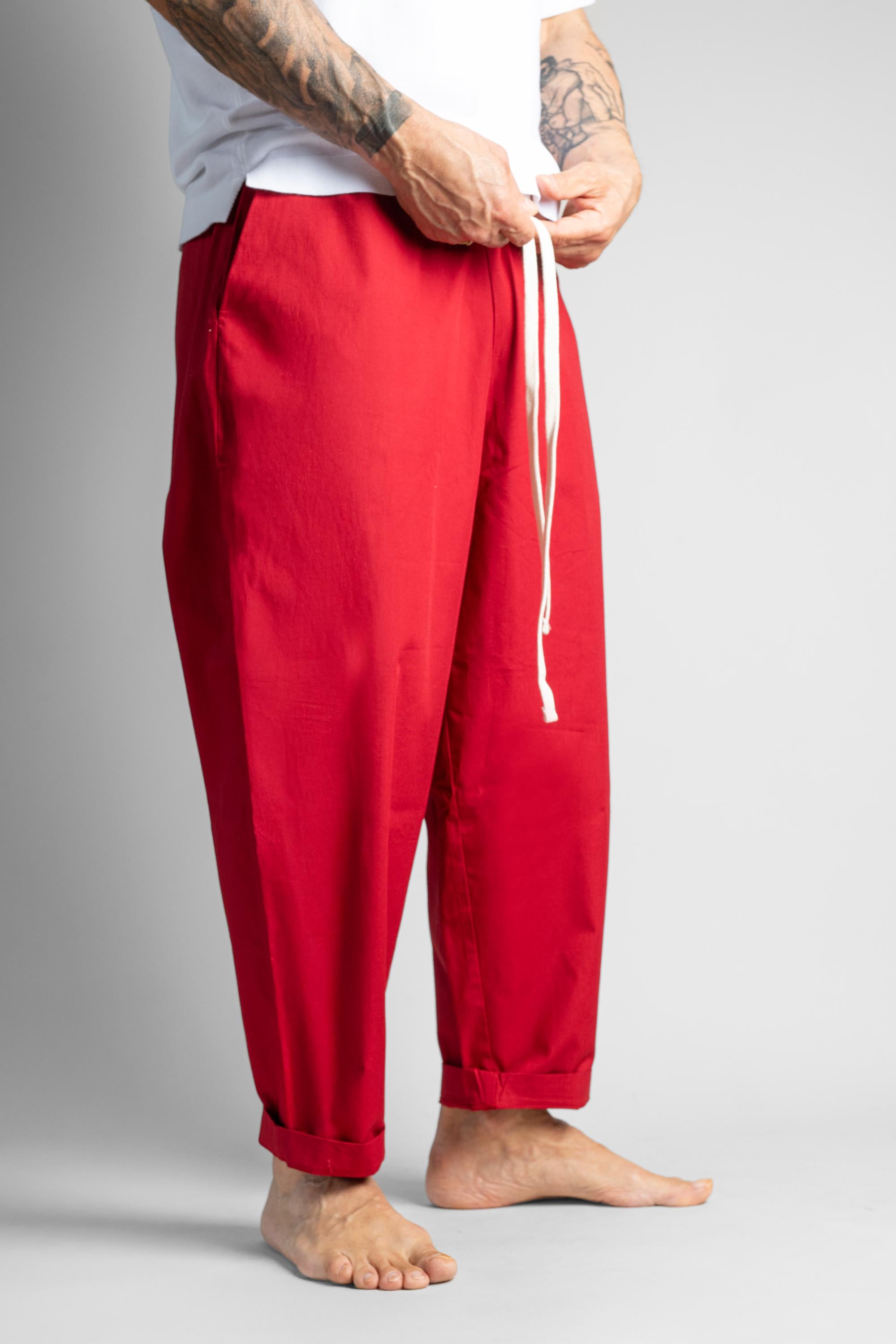 Pantalone OFFICINE uomo PANTALONE NICO Rosso PANTALONE NICO ROSSO OFFICINE