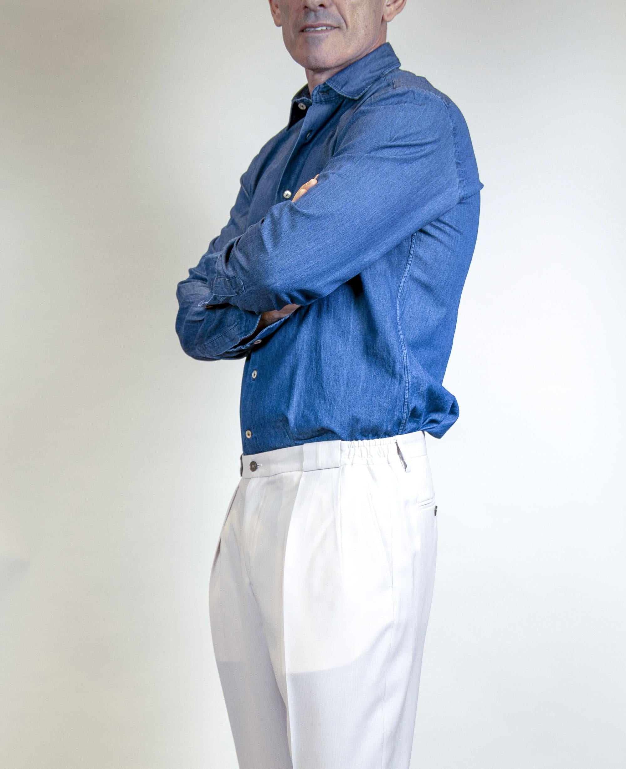 Camicia GIANGI uomo 5700 Denim 5700 1 S GIANGI