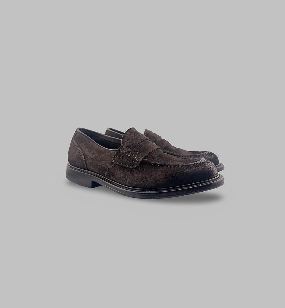 Mocassino Green George uomo 7054 testa di moro 7054 PENNY 375 GREEN GEORGE