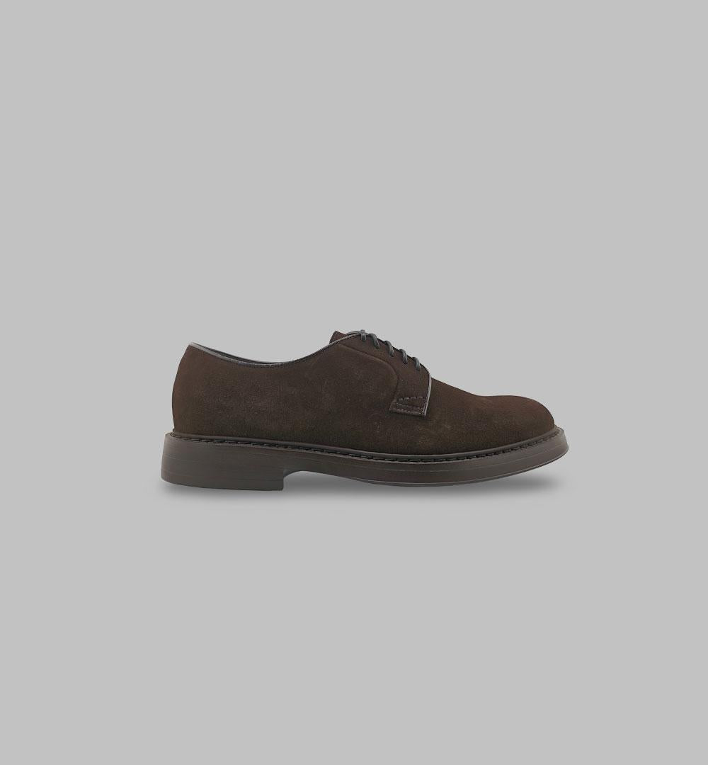 Derby Doucal's uomo 1385 TM23 testa di moro<BR/> 1385 TM23 F.LIGHT DOUCAL'S