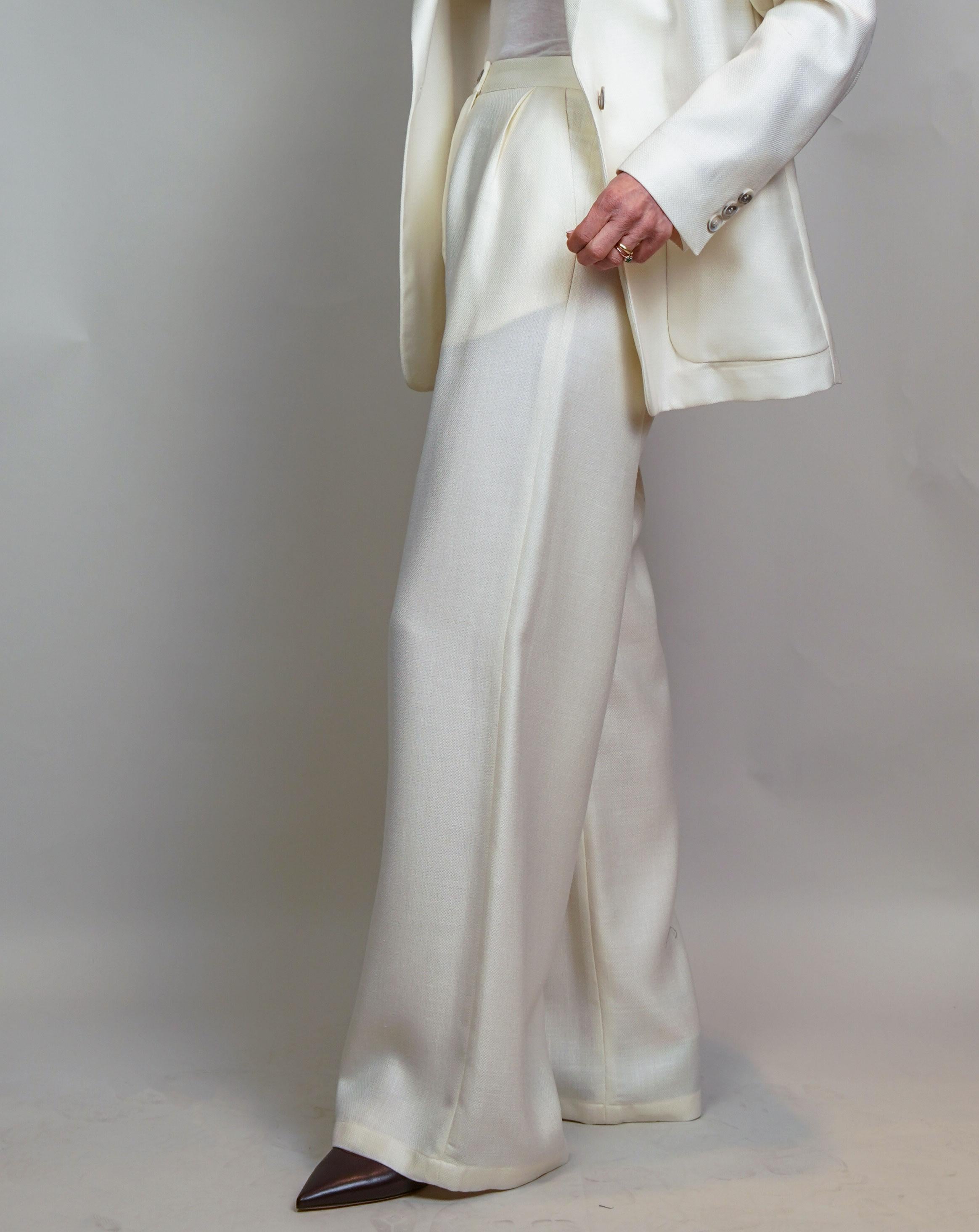 Pantalone Barba donna Pants bianco PANTS 55100 BARBA