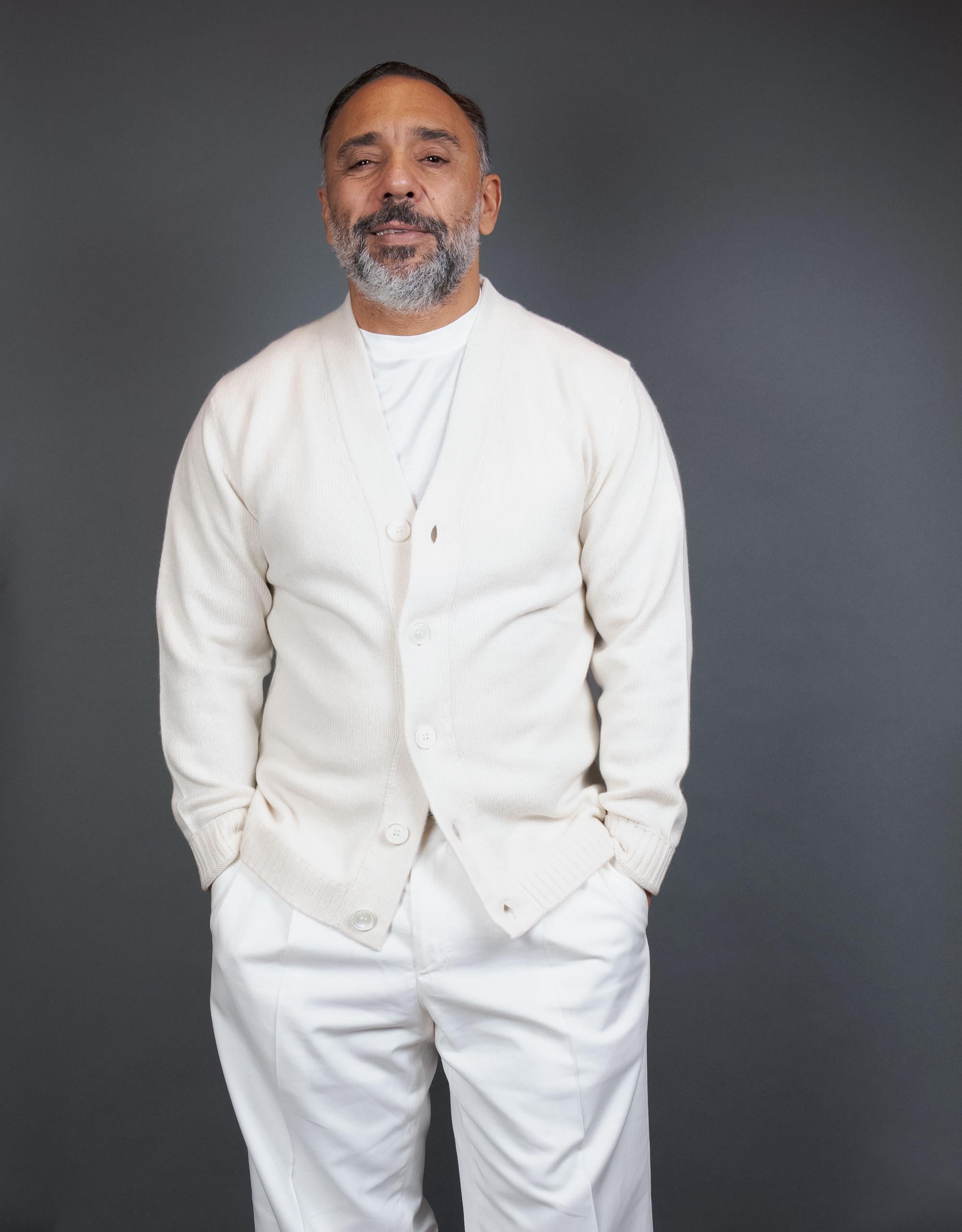 Cardigan DANIELE FIESOLI uomo 3017 Bianco 3017 0100 NUVOLA DANIELE FIESOLI