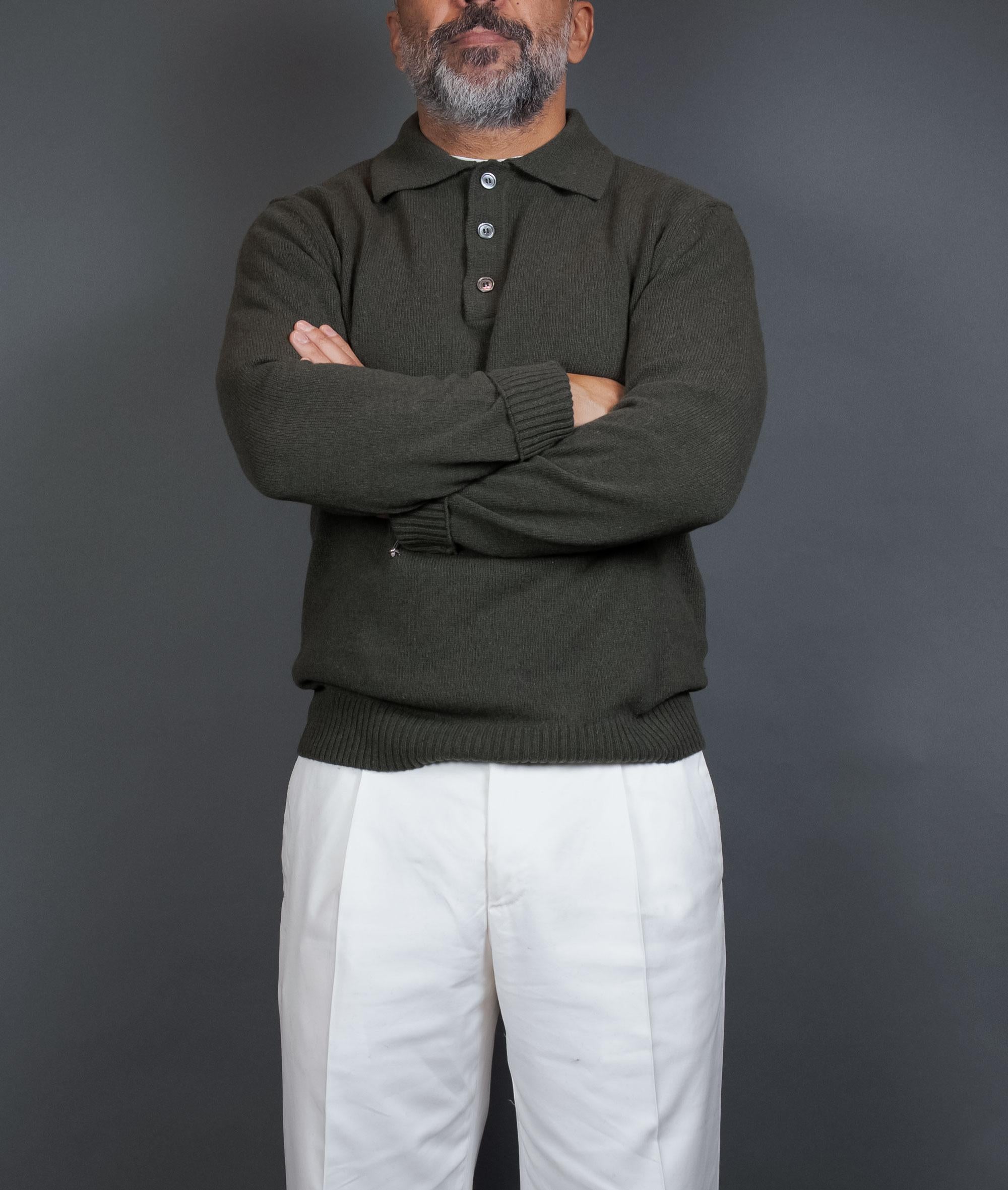 Maglione DANIELE FIESOLI uomo 3373 Verde 3373 041 MILITARE DANIELE FIESOLI