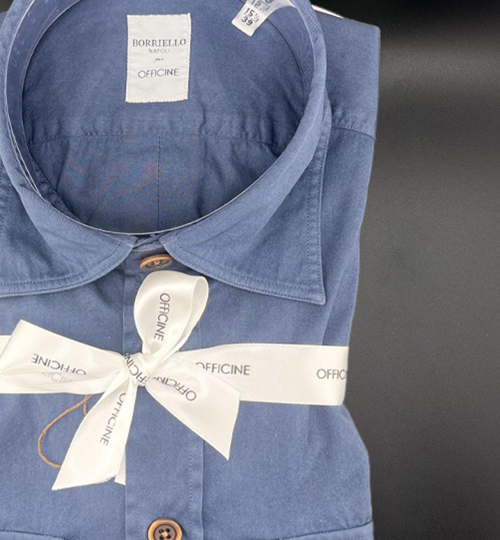 Camicia Borriello x Officine uomo 020028 royal 020028 10 ROYALE BORRIELLO