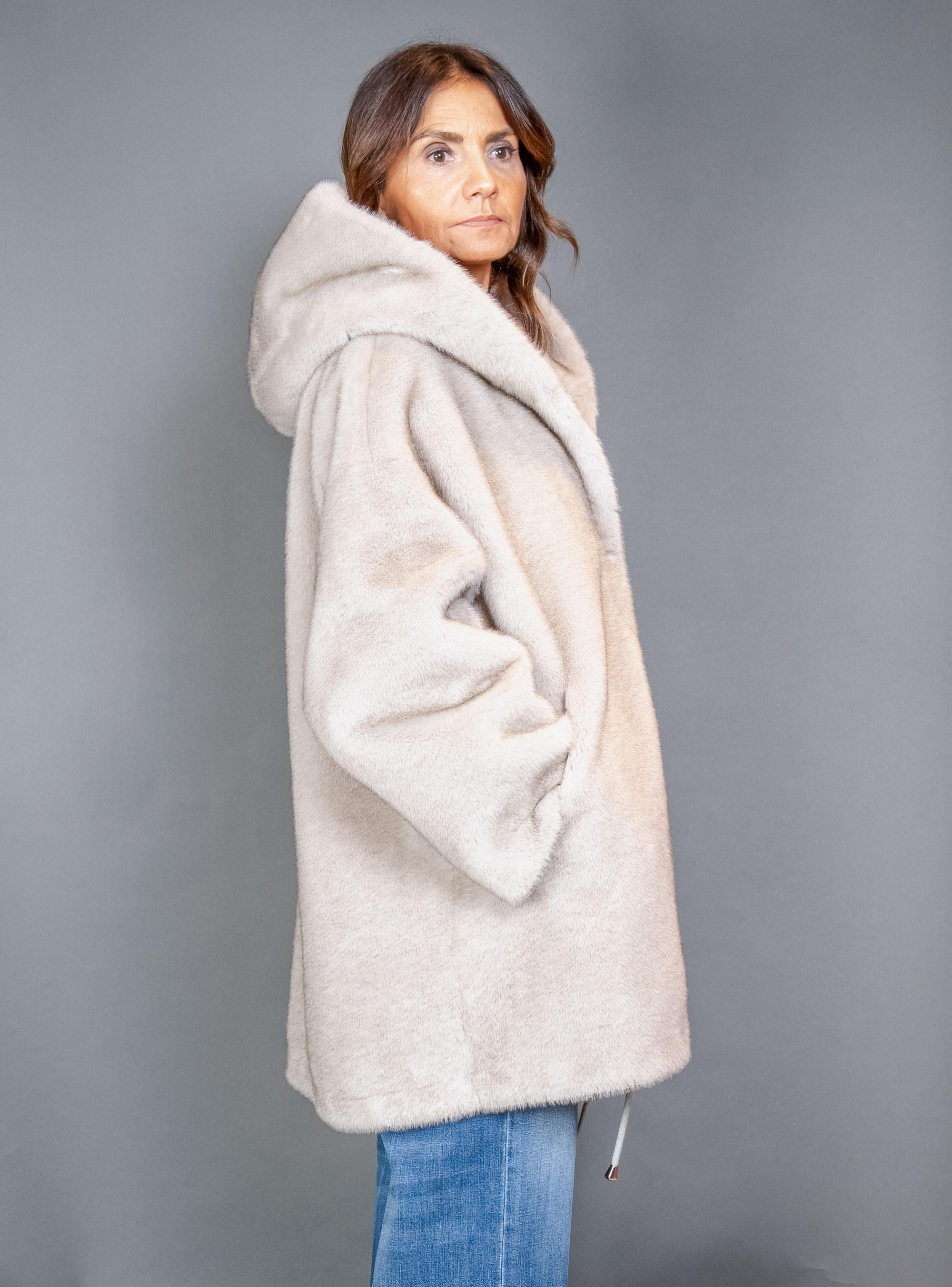 Pelliccia BULLY donna 7223 Grigia 7223 CAPPUCCIO G BULLY