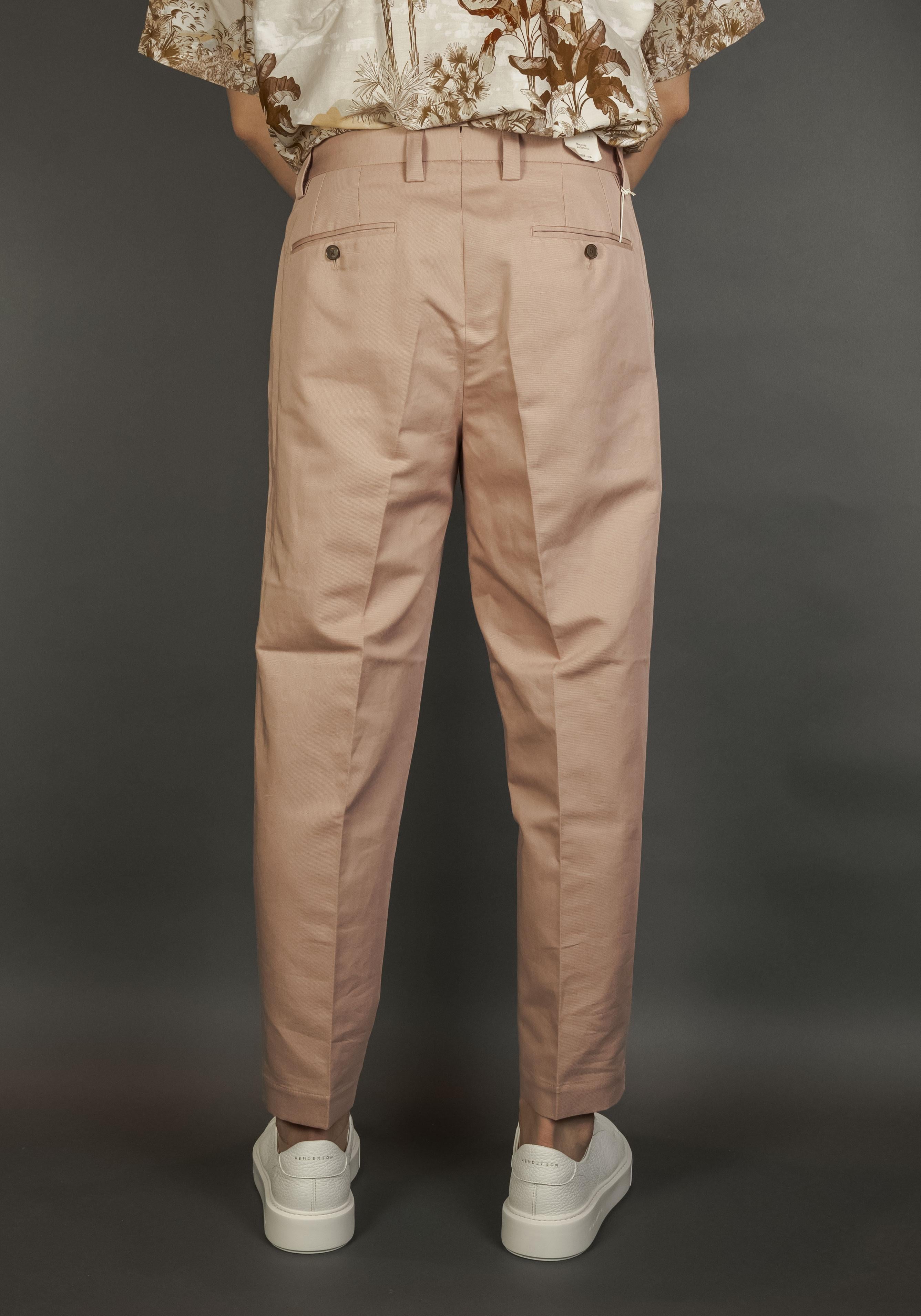 Pantalone Briglia uomo Portofinos rosa cipria PORTOFINOS 325050 069 ROSA CIPRIA BRIGLIA