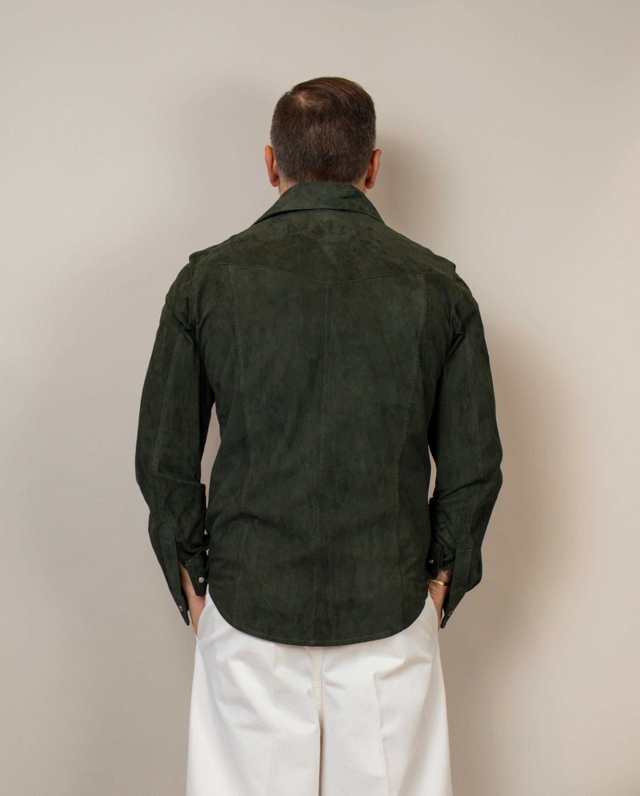 Overshirt Kired uomo Toto 835101 verde TOTO 835101 6000 KIRED