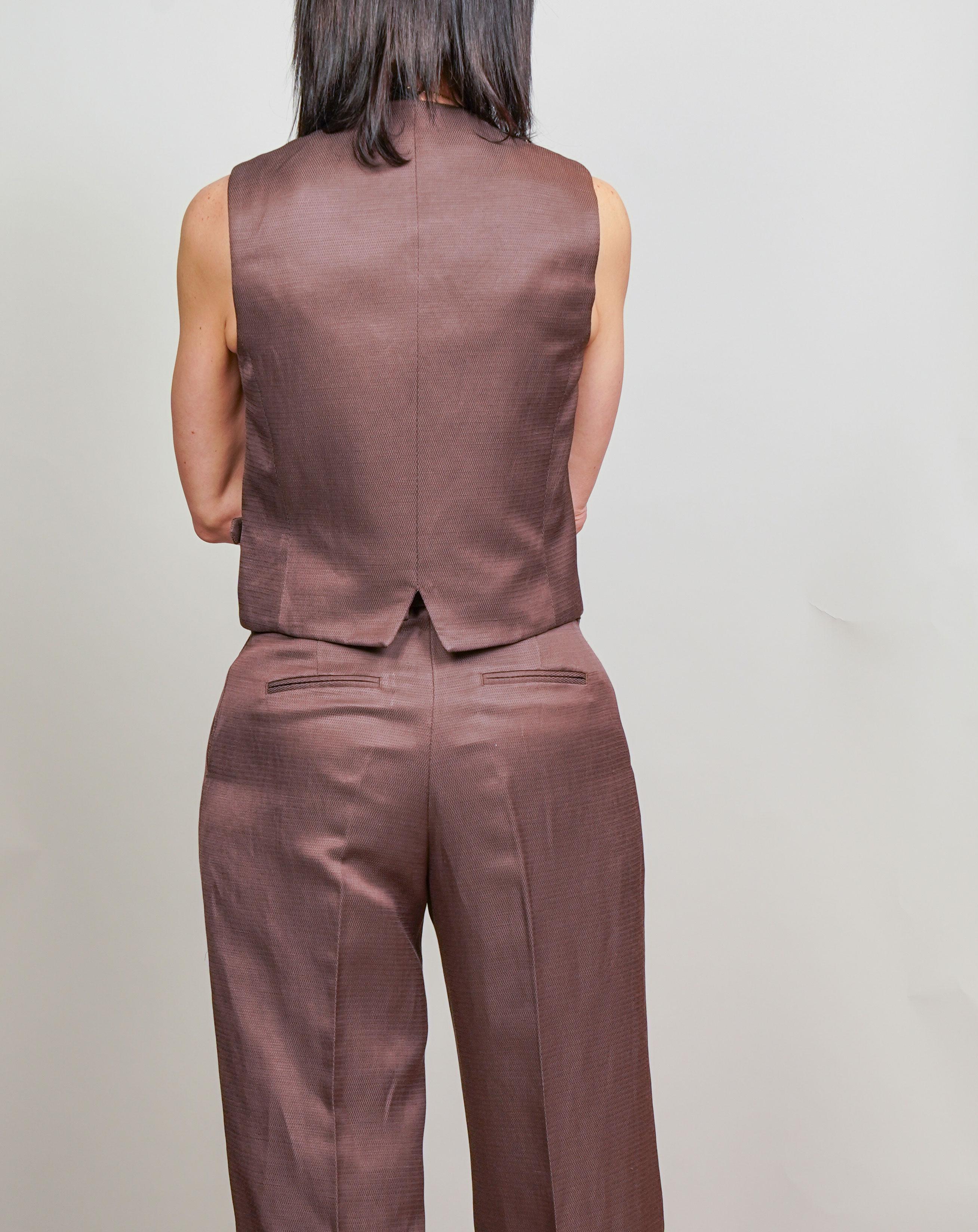 Gilet Pt Torino donna Angela marrone medio ANGELA SP14 0170 PT TORINO