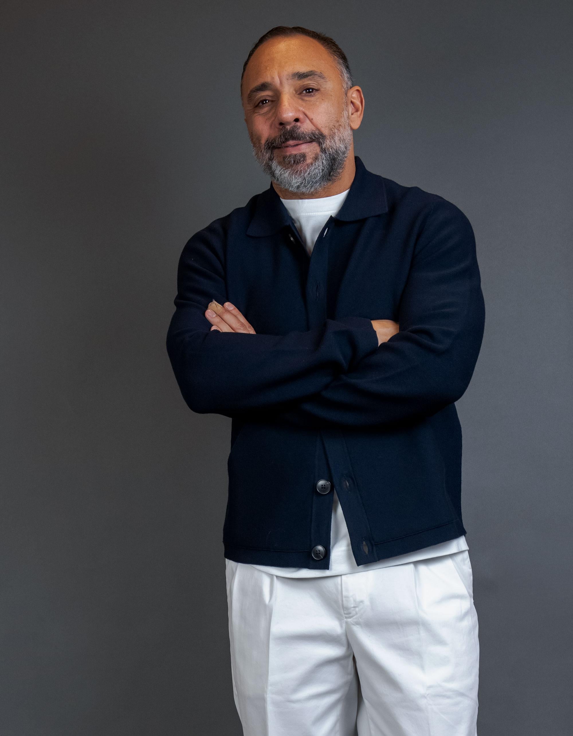 Cardigan OFFICINE uomo 135213 Blu 1352 13 401 BLU OFFICINE