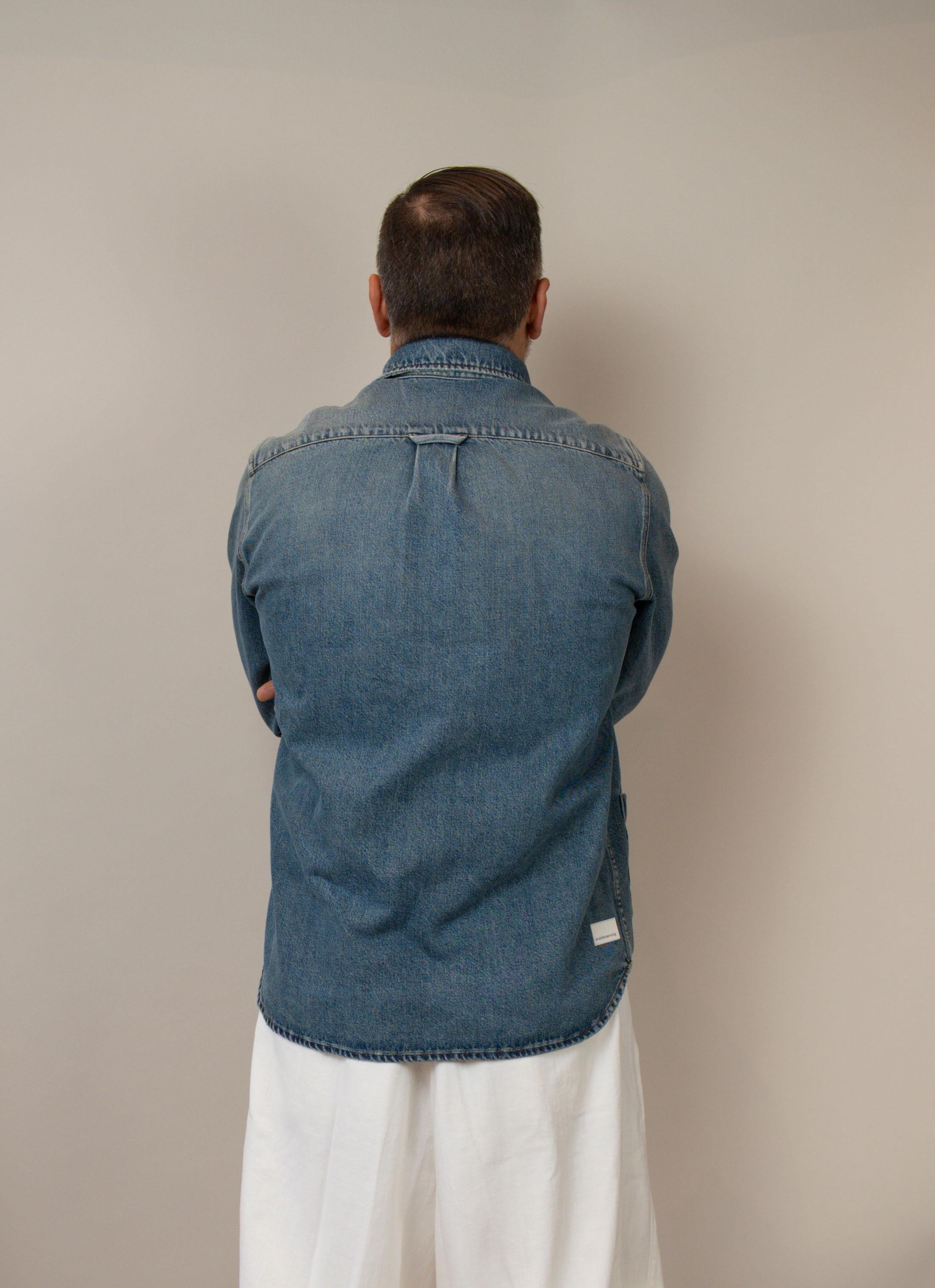 Overshirt Nine in the morning uomo Martino blu MARTINO FS24 NINE INTHE MORNING