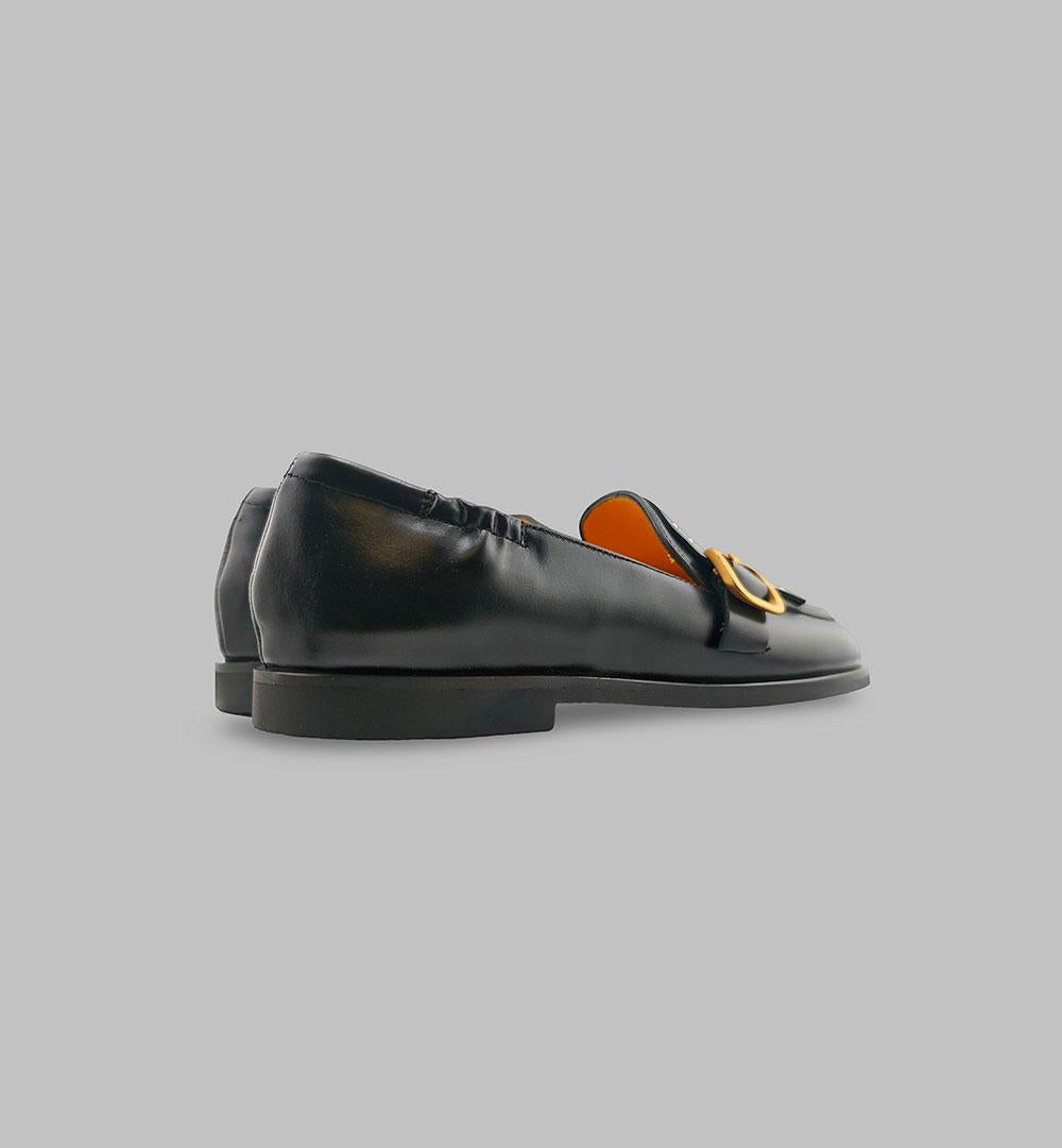 Mocassino Mara Bini Sally donna V403 nero<BR/><BR/> V403 FRA.FIBBIA MARA BINI