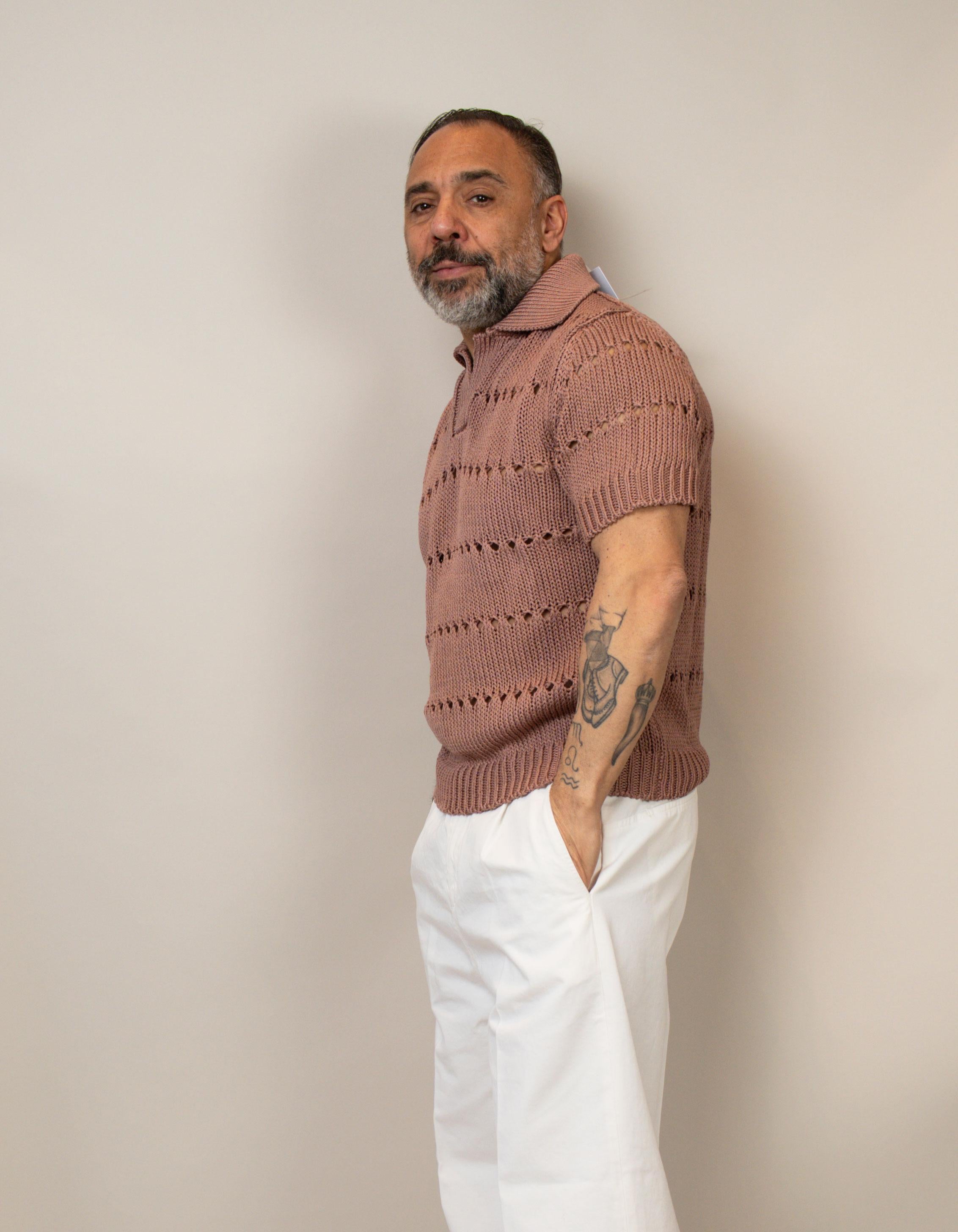 Polo Daniele Fiesoli uomo 4071 mattone POLO 4071 35 DANIELE FIESOLI