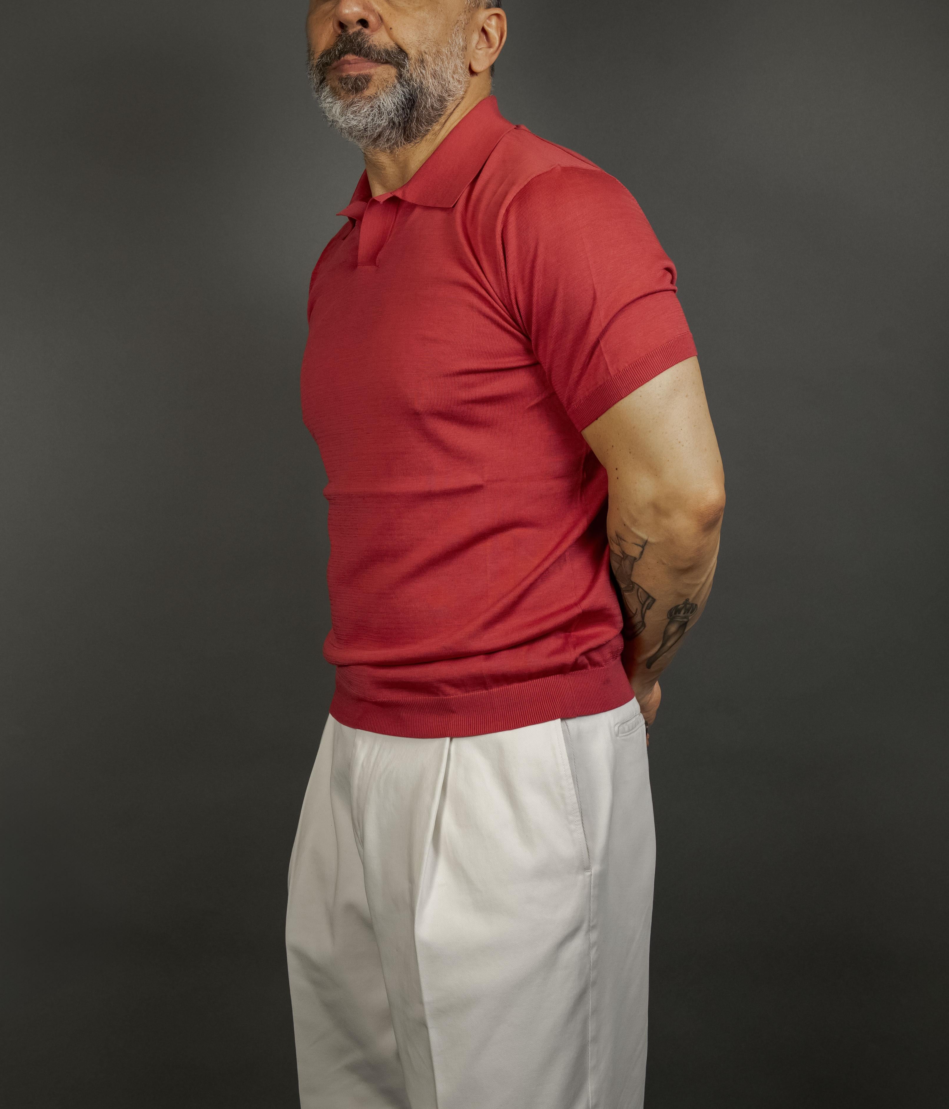 Polo Kangra uomo 1004 23 lampone 1004 23 018 LAMPONE KANGRA