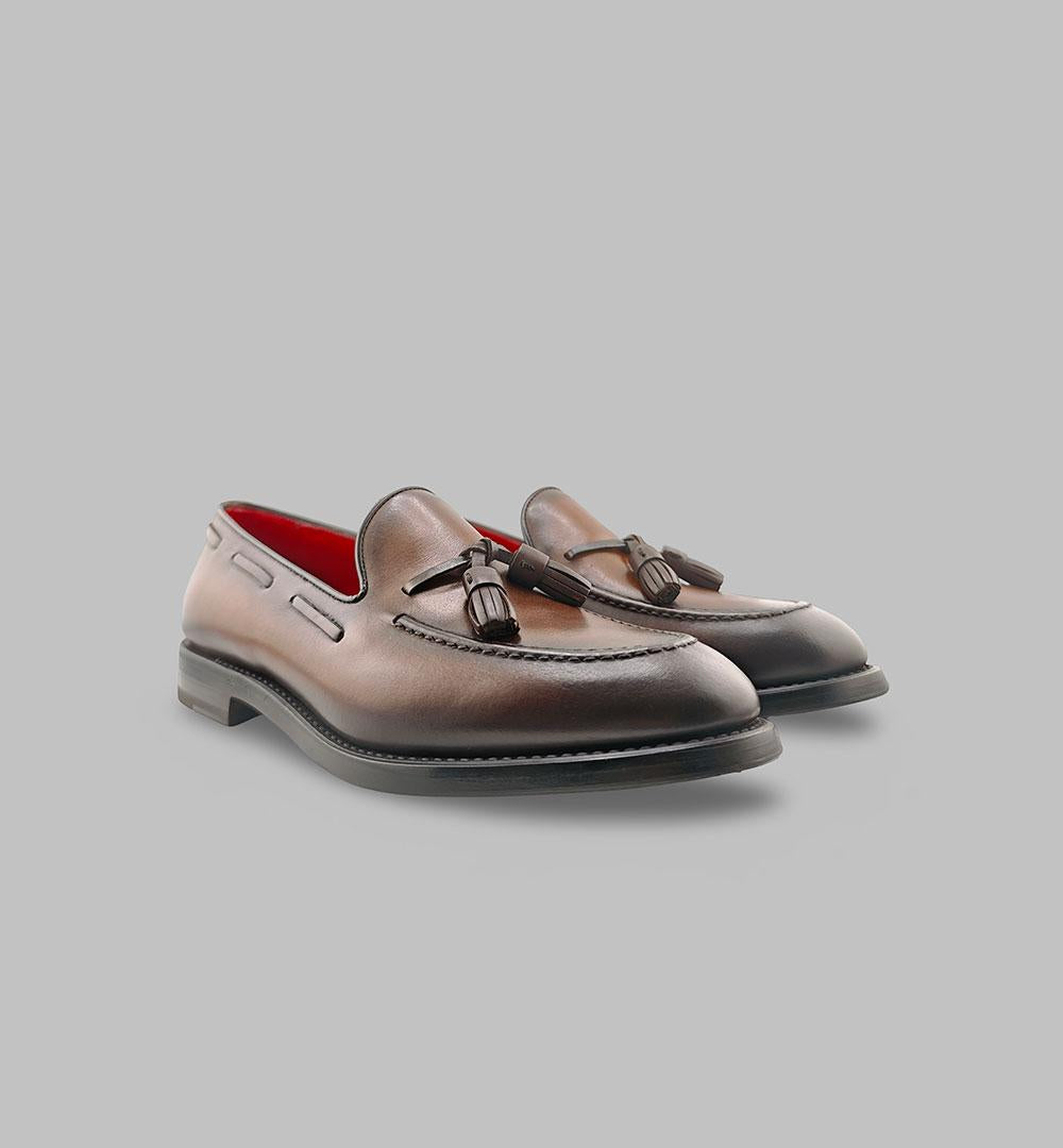 Mocassino Barrett uomo 211U047 cuoio pelle nappine 211U047.64 NAP BARRETT
