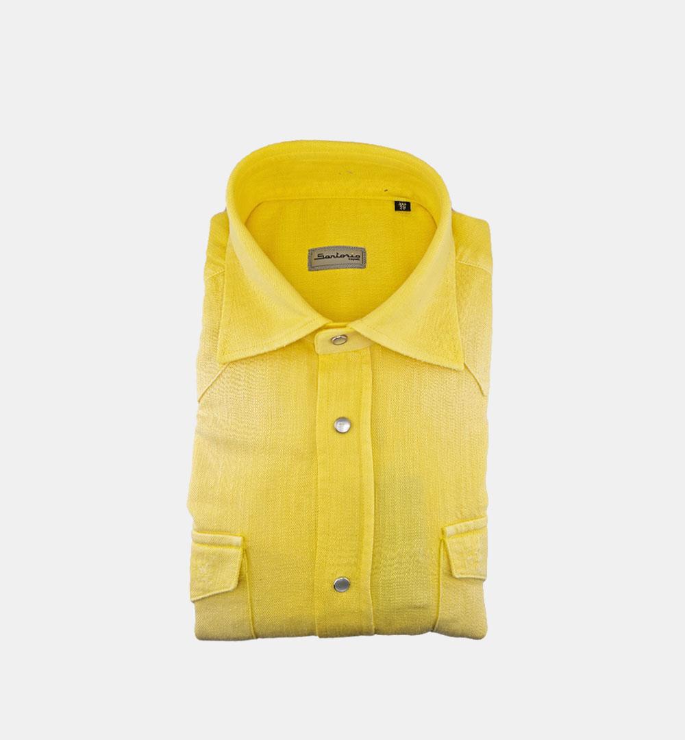 Camicia Sartorio uomo Texas gialla TEXAS 445914002 SARTORIO