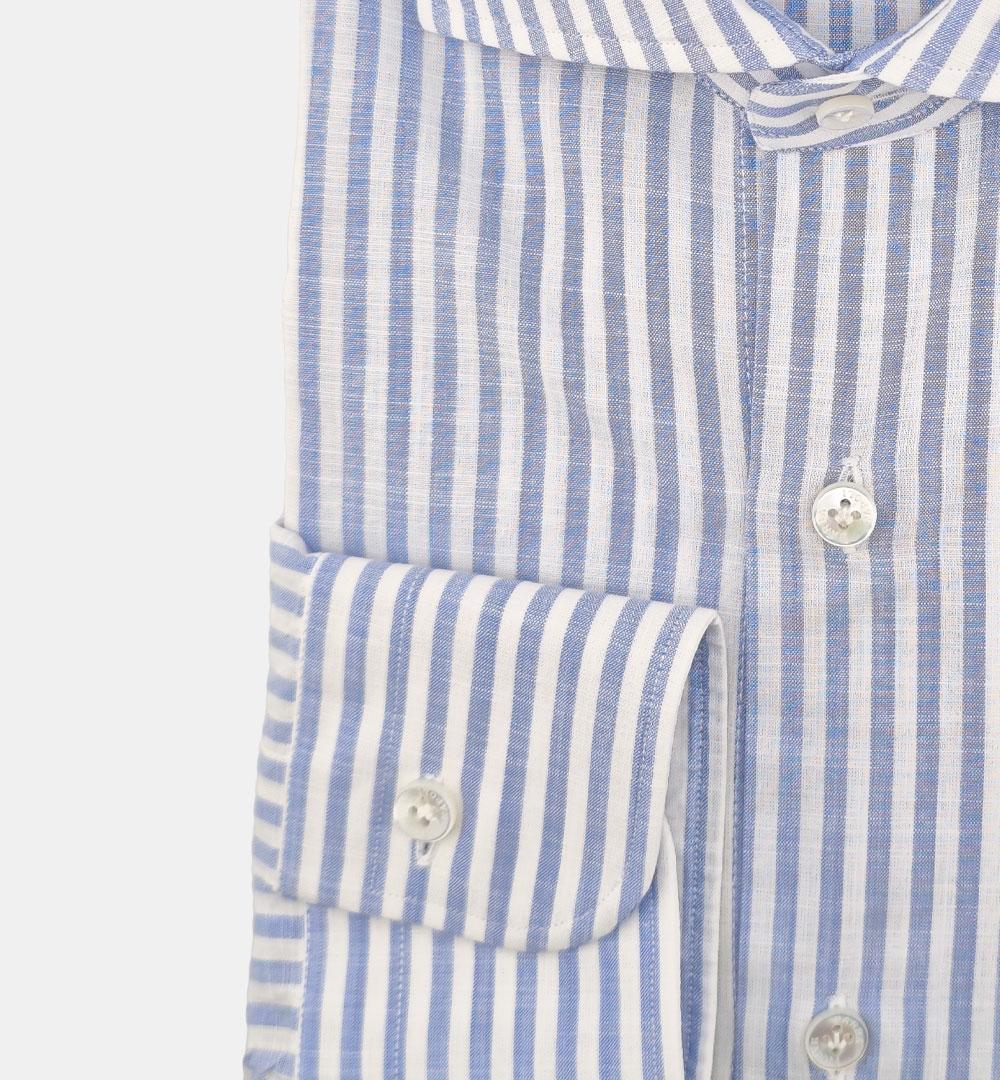 Camicia Barba uomo K1U13 0154029 bianca azzurra K1U13 0154029 2 BARBA