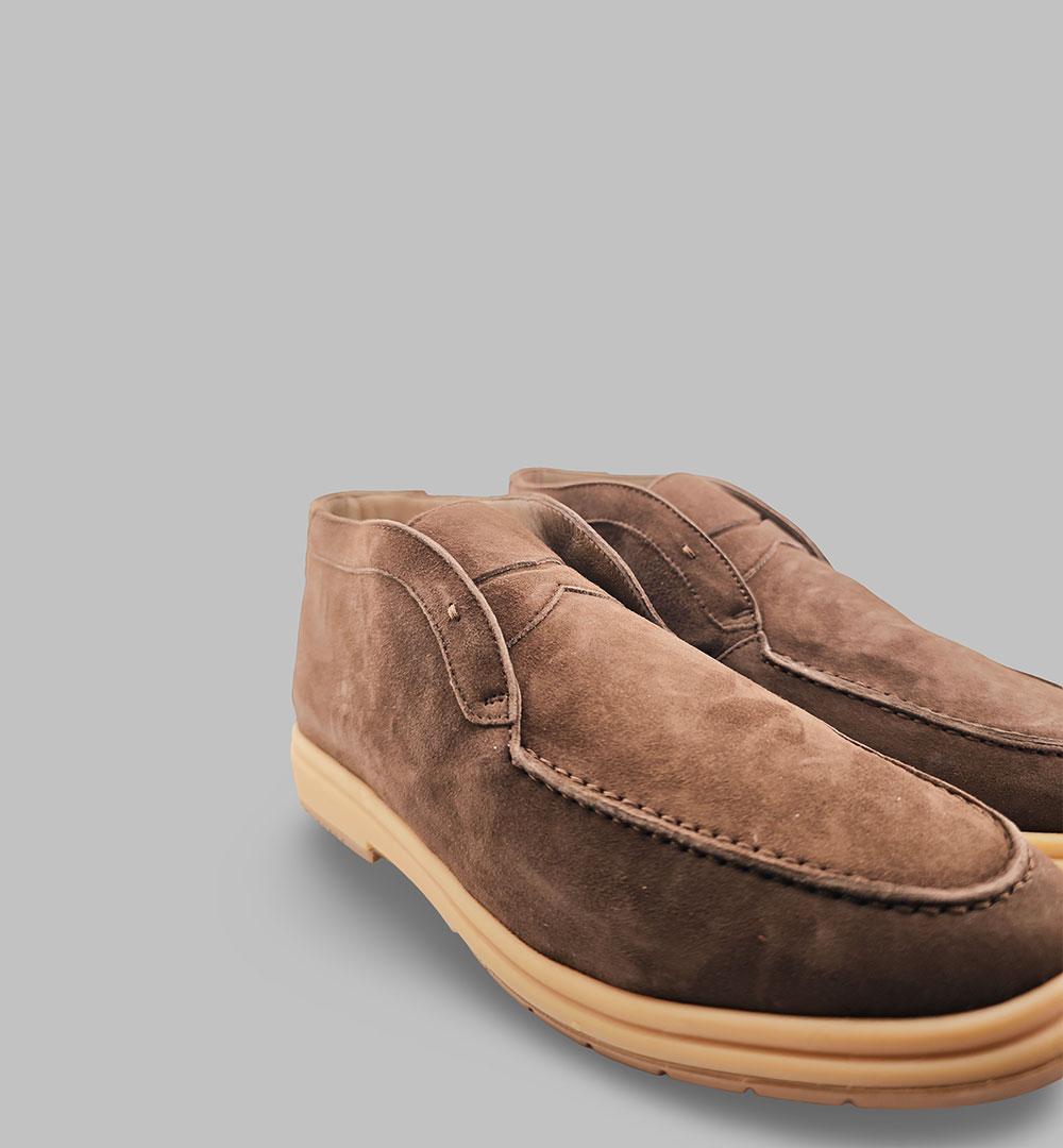 Polacchini ANDREA VENTURA uomo ZENIT80 Caffè ZENIT80 SLIP ON CAFFE ANDREA VENTURA