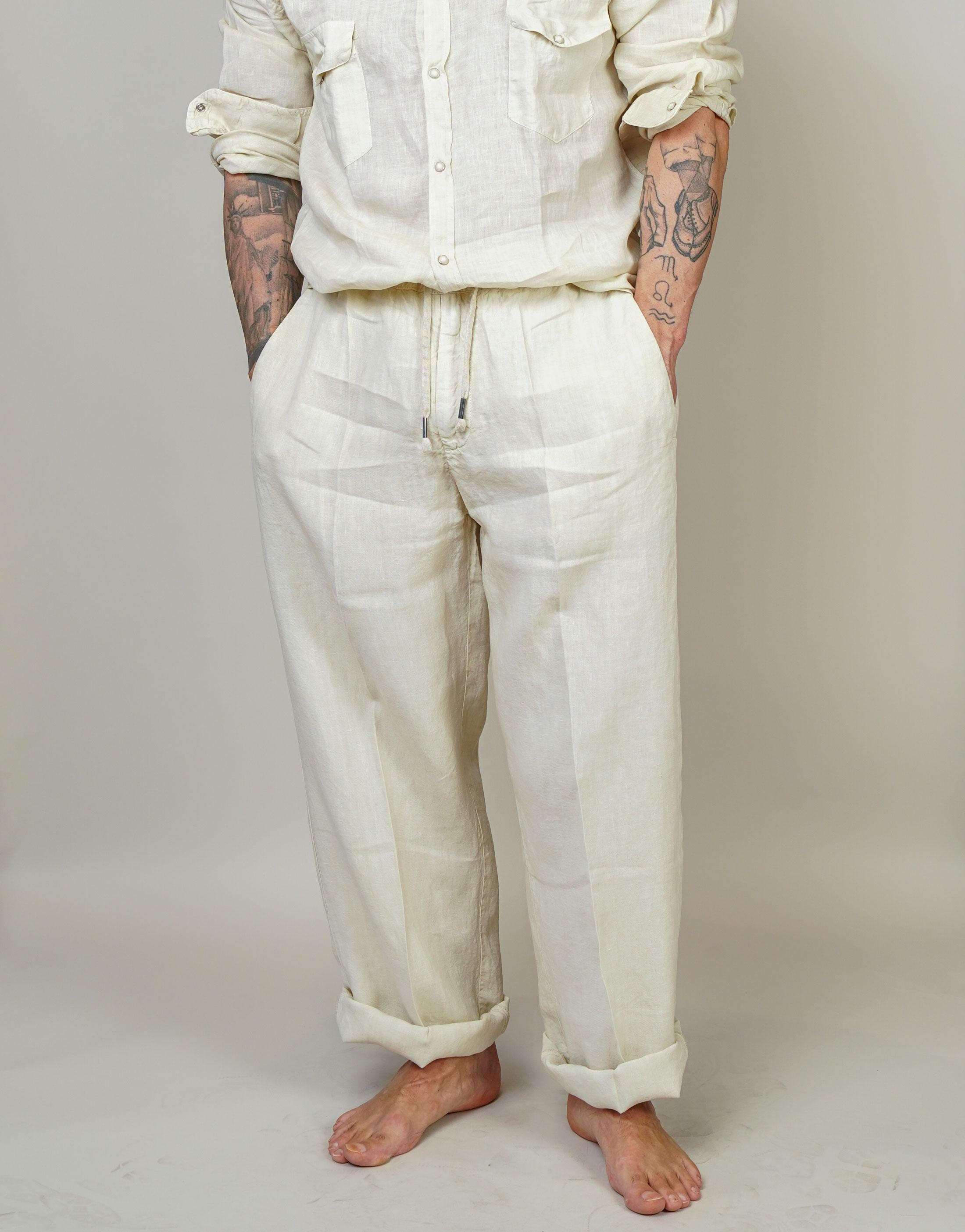 Pantalone Inlinum uomo Pajama tortora PAJAMA TROPEA PANTS TORTORA INLINUM