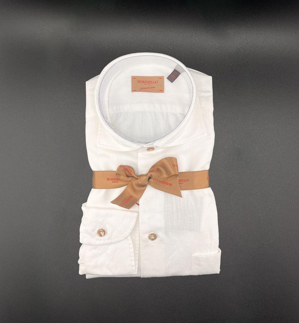 Camicia Borriello uomo 200280 bianca 200280 11 BIANCO BORRIELLO