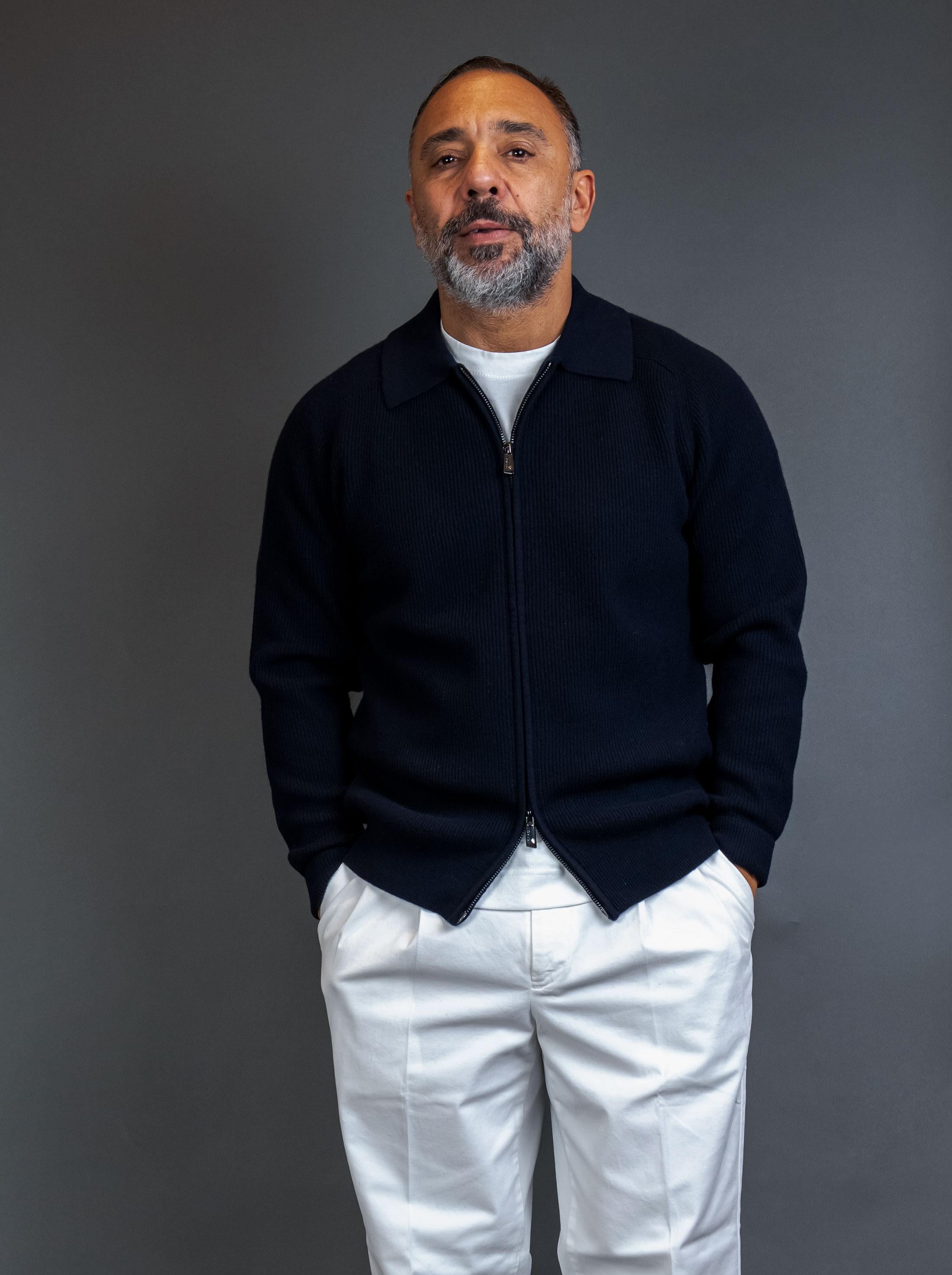 Cardigan CLAQ uomo CQ920024 Blu CQ920024 BLUE CLAQ