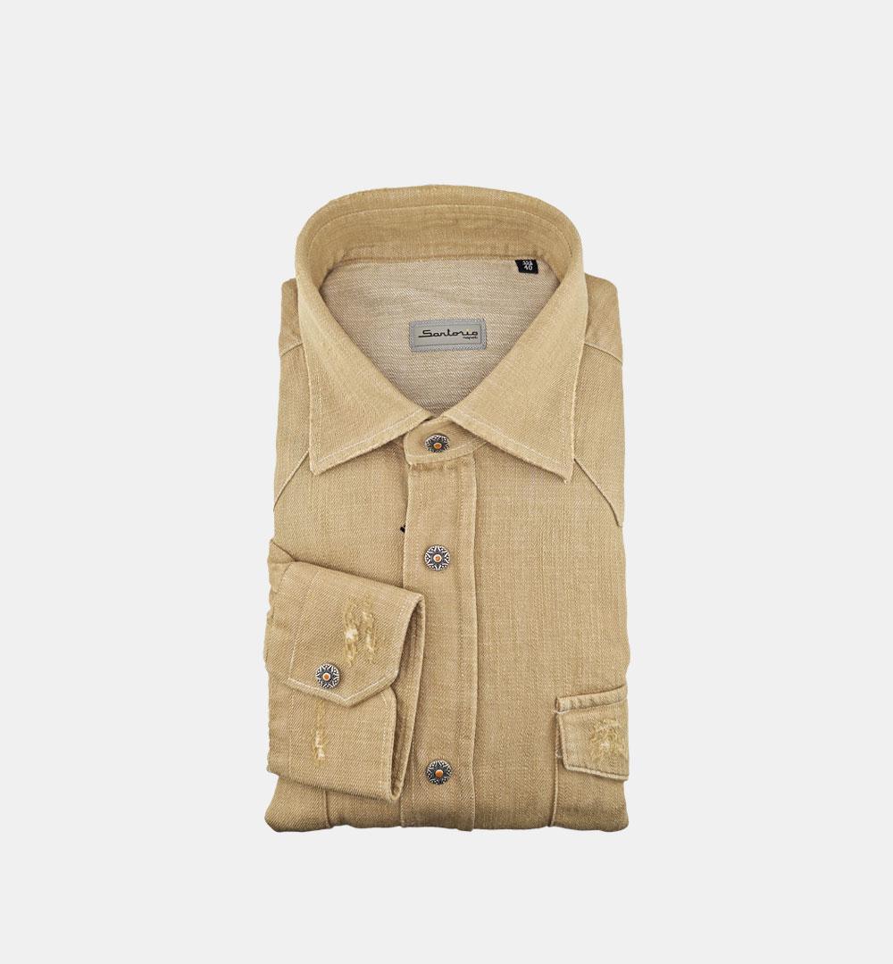 Camicia Sartorio uomo Texas tabacco TEXAS 463301003 SARTORIO
