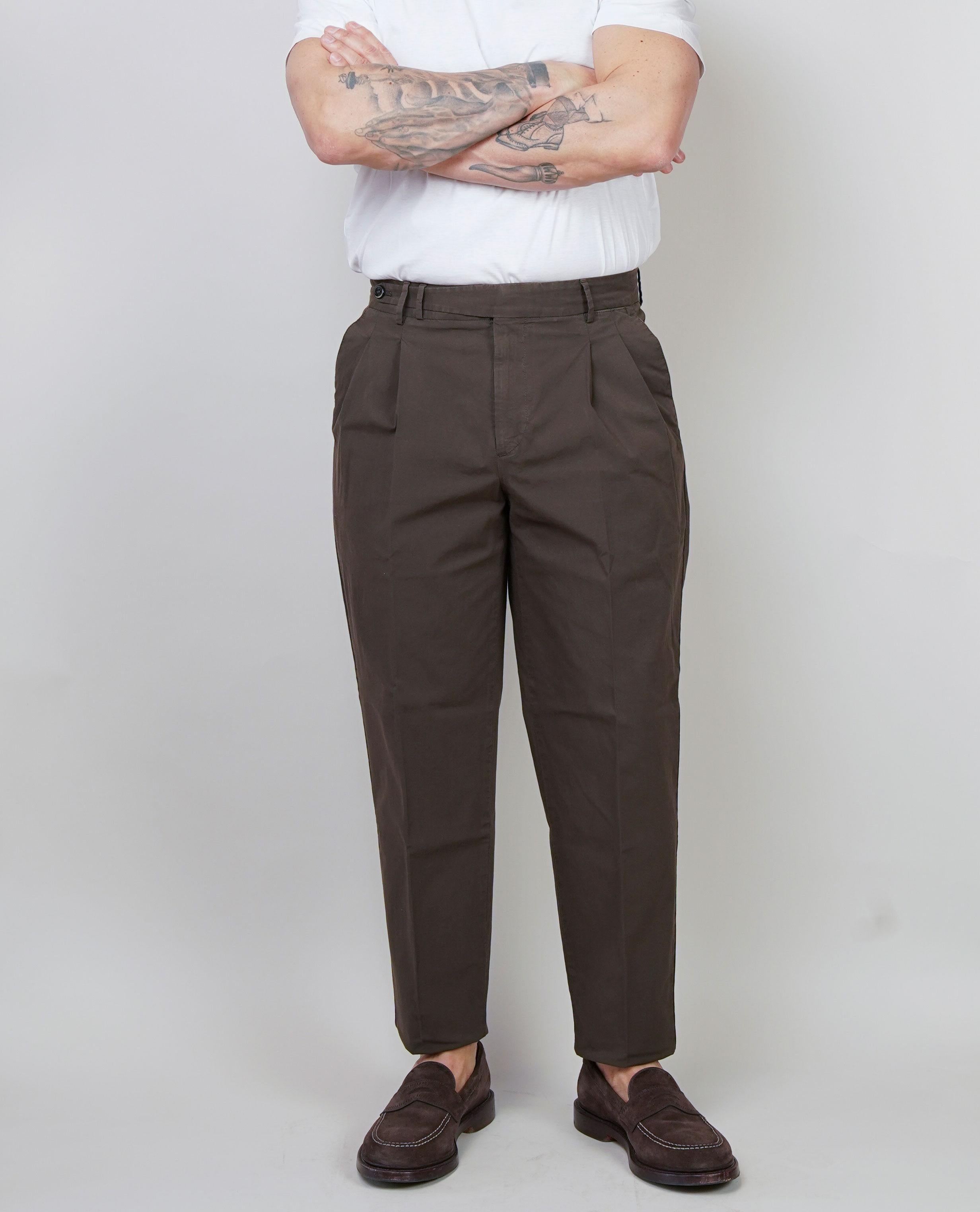 Pantalone PT Torino uomo Carrot testa di moro CARROT FIT NK30 Y177 PT TORINO