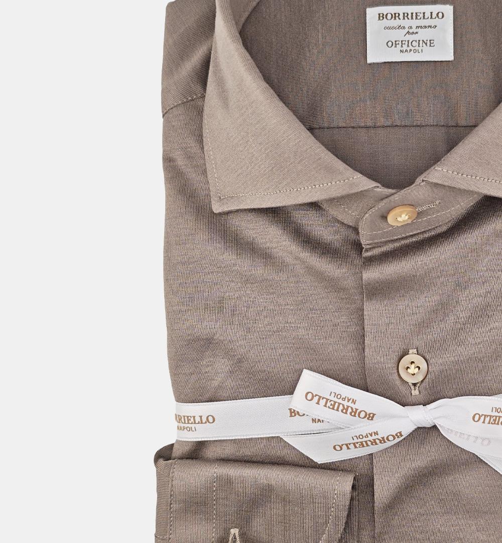 Camicia BORRIELLO uomo 22010 Fango 22010 7 BORRIELLO