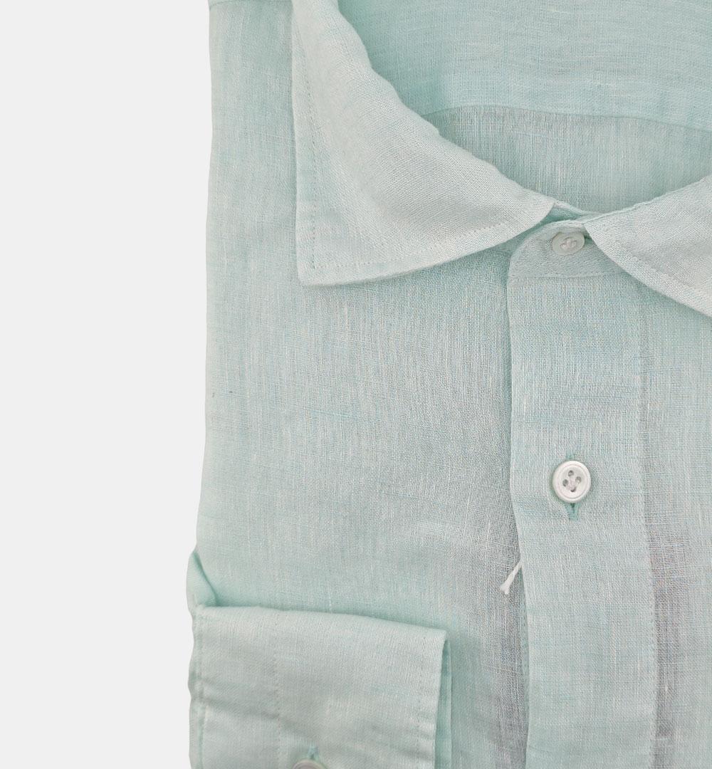 Camicia Giangi uomo Sahara verde acqua <BR/> SAHARA 3 GIANGI
