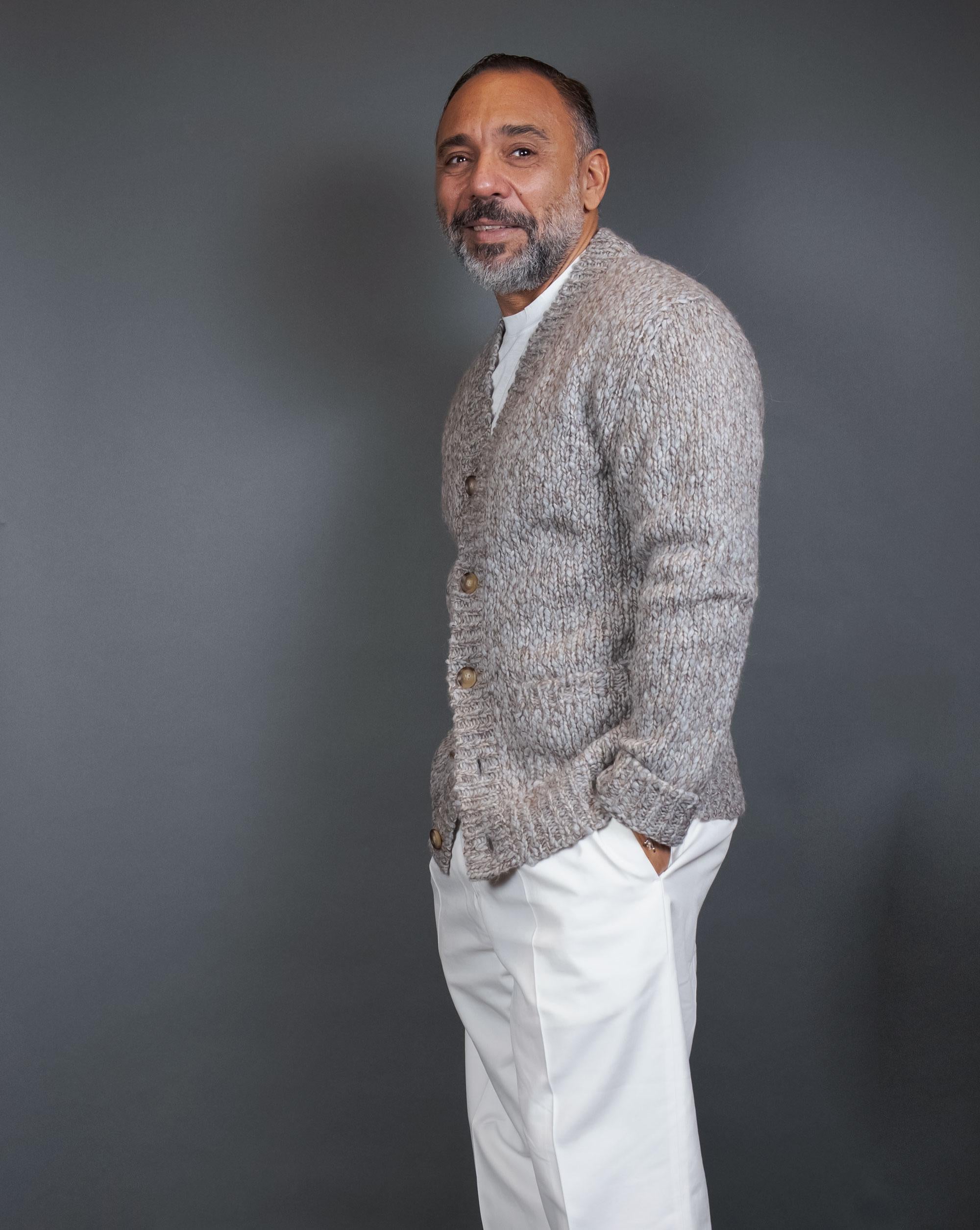 Cardigan SETTEFILI CASHMERE uomo RACRECA Grigio<BR/> RACRECA CRE7 GRIGIO SETTEFILI CASHMERE