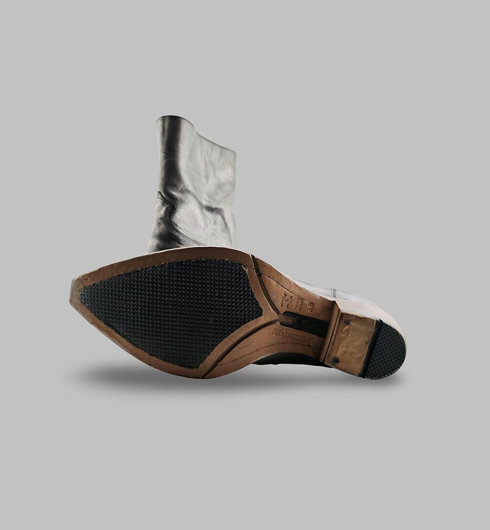Camperos Lemargo donna GU02C argento<BR/> GU02C CAMPEROS.ZIP LEMARGO