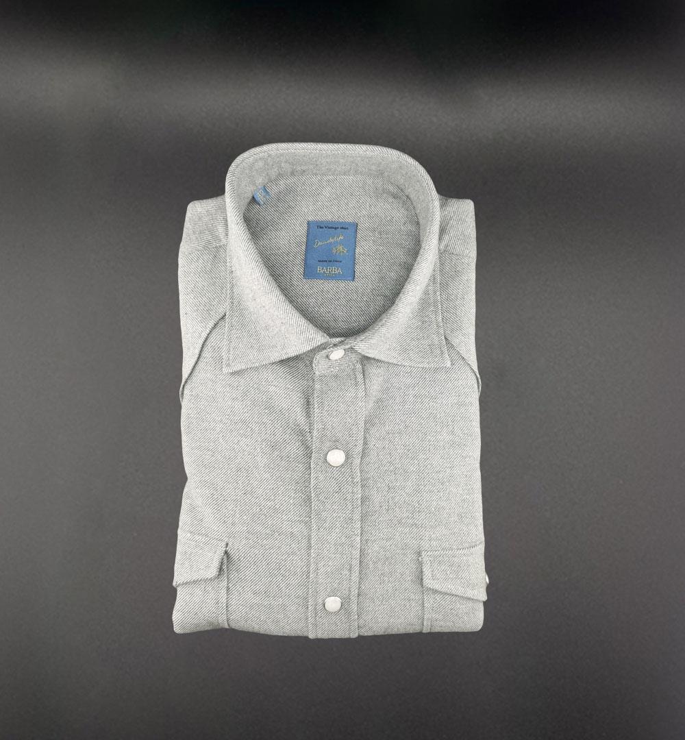 Camicia Barba uomo WSU10P2050054 grigia WSU10P2050054 0002 GRIGIA BARBA
