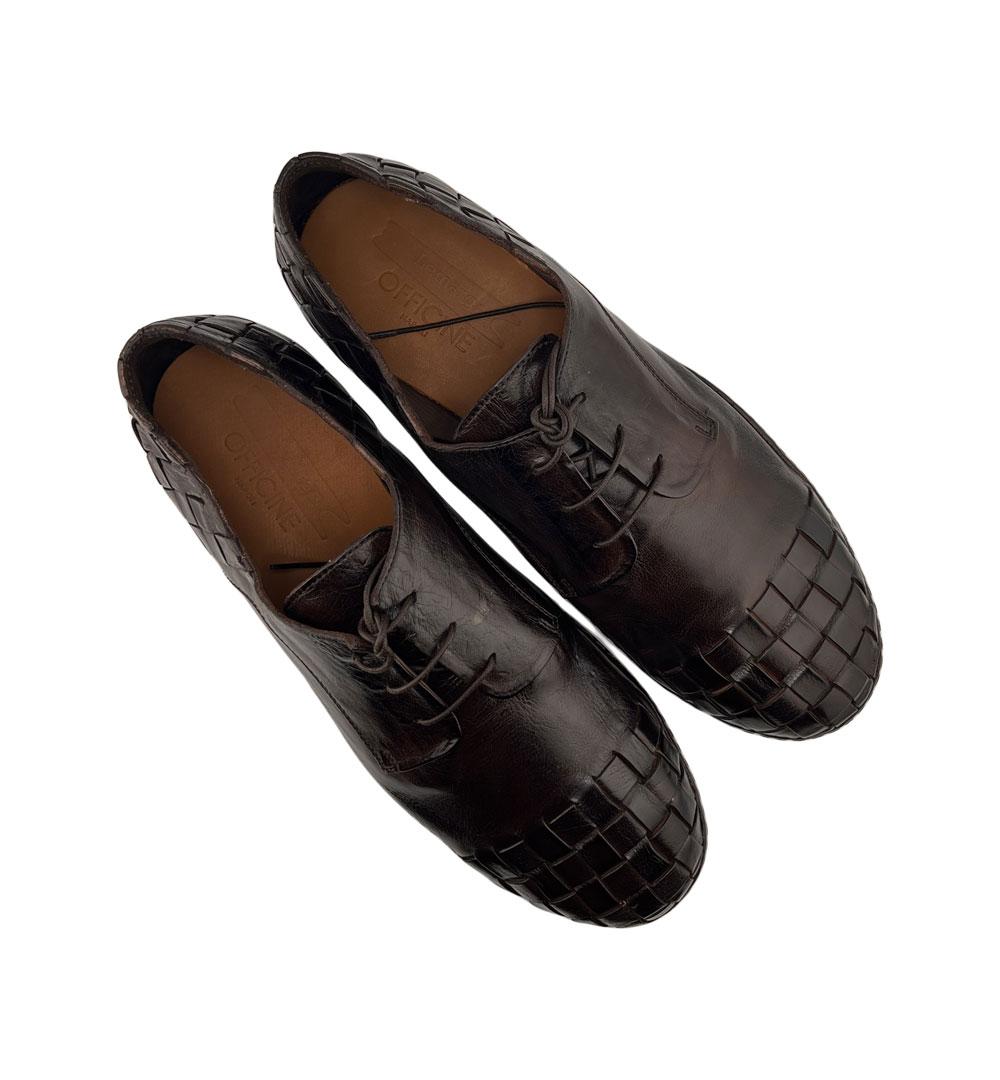 Derby Lemargo uomo IF03A ebano<BR/> IF03A INTRECCIO LEMARGO